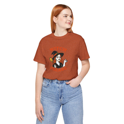 Witch Please Halloween Shirt – Sassy Retro Witch Graphic Tee for Funny Halloween Attitude