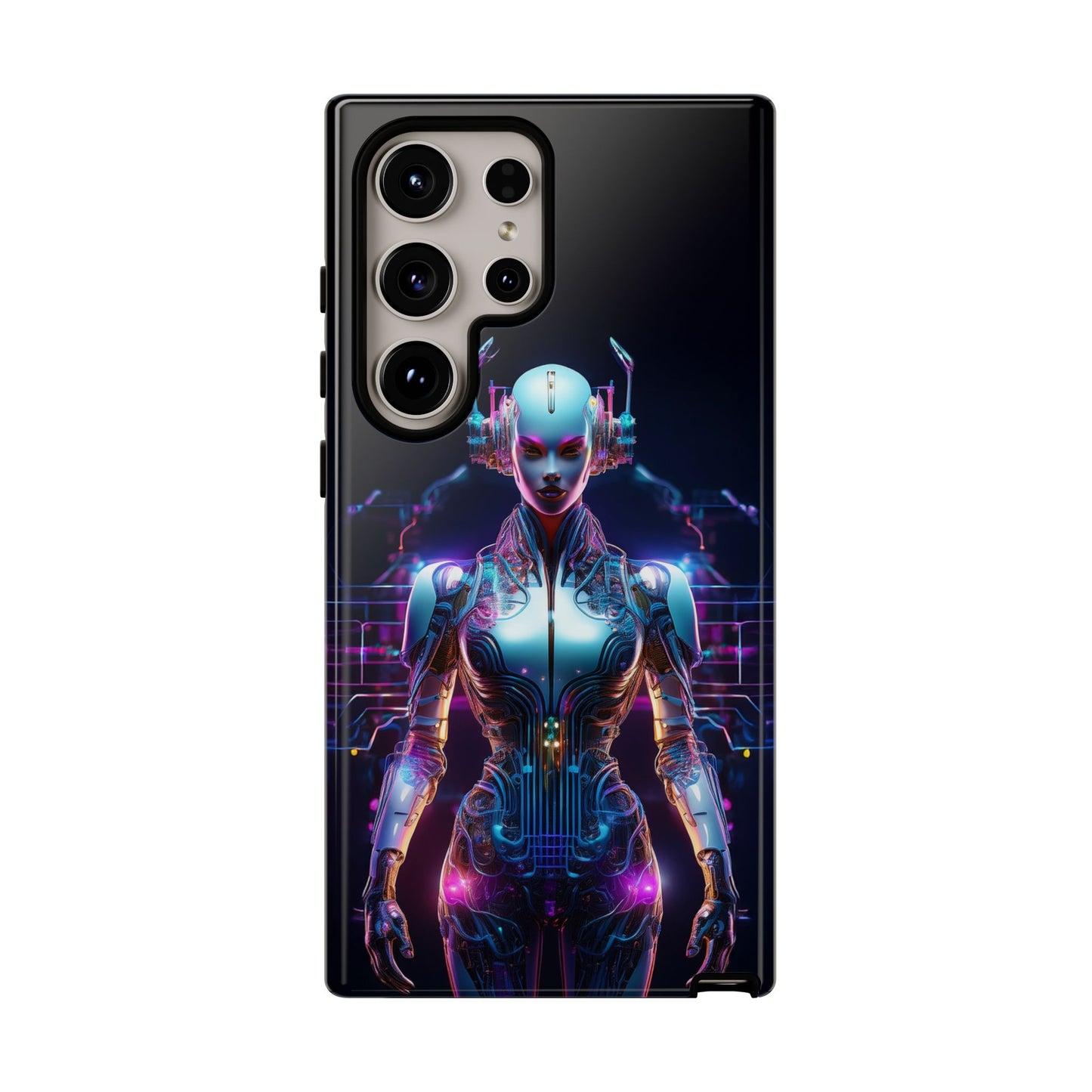 Futuristic Human Android Hybrid Cell Phone Case 001