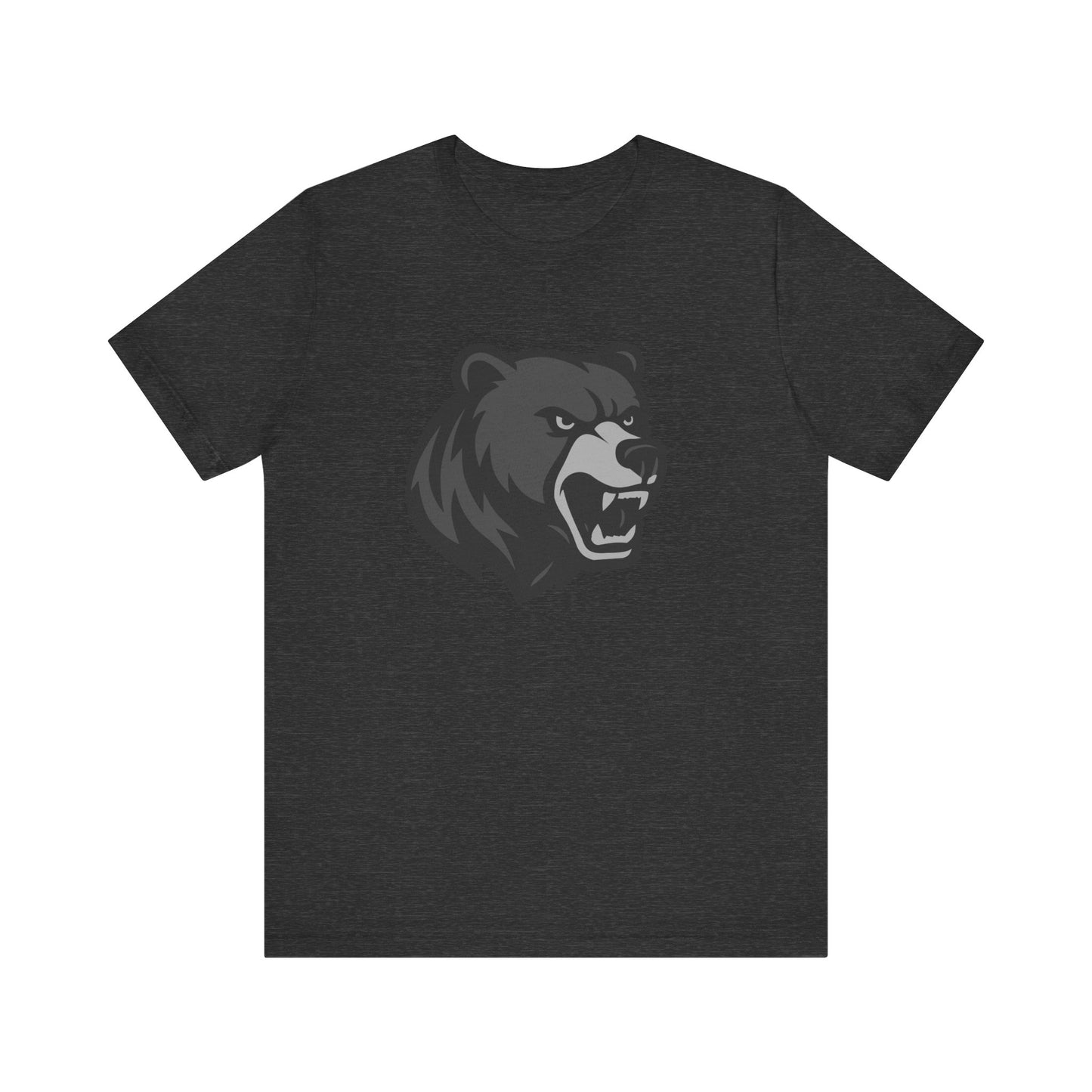 Ferocious Bear Head Graphic Tee Dark Theme – Bold Vector Design for Strong Personalities