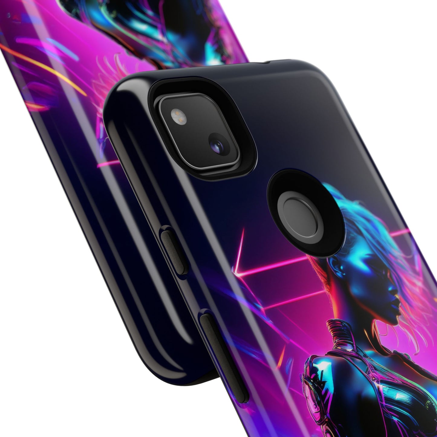 Futuristic Cyberpunk Female Cell Phone Case 017