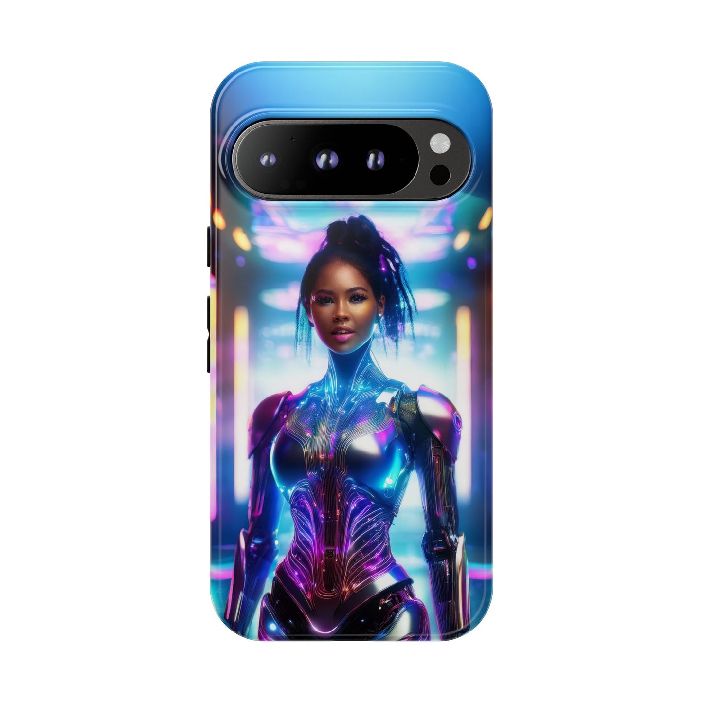 Futuristic Human Android Hybrid Cell Phone Case 009