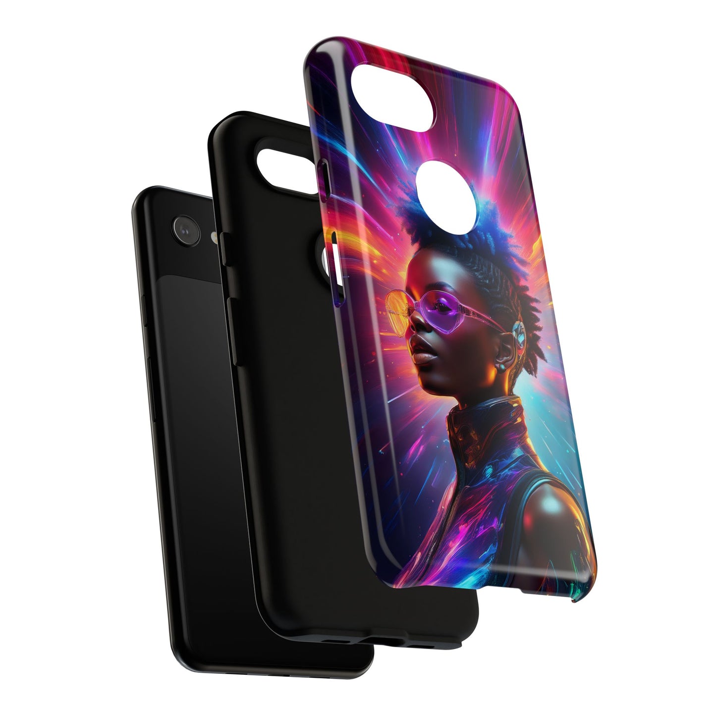 Futuristic Cyberpunk Female Cell Phone Case 026