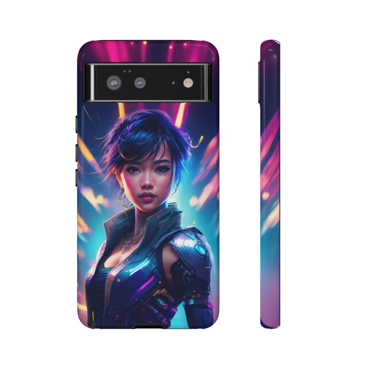 Futuristic Cyberpunk Female Cell Phone Case 024