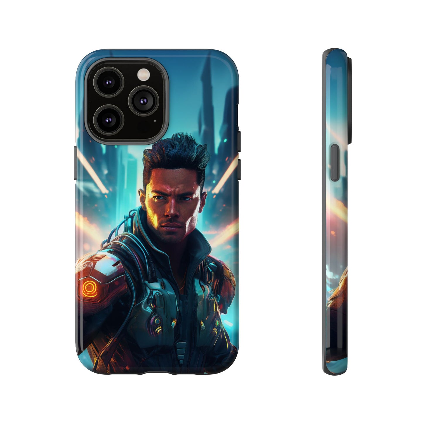 Futuristic Cyberpunk Male Cell Phone Case 015