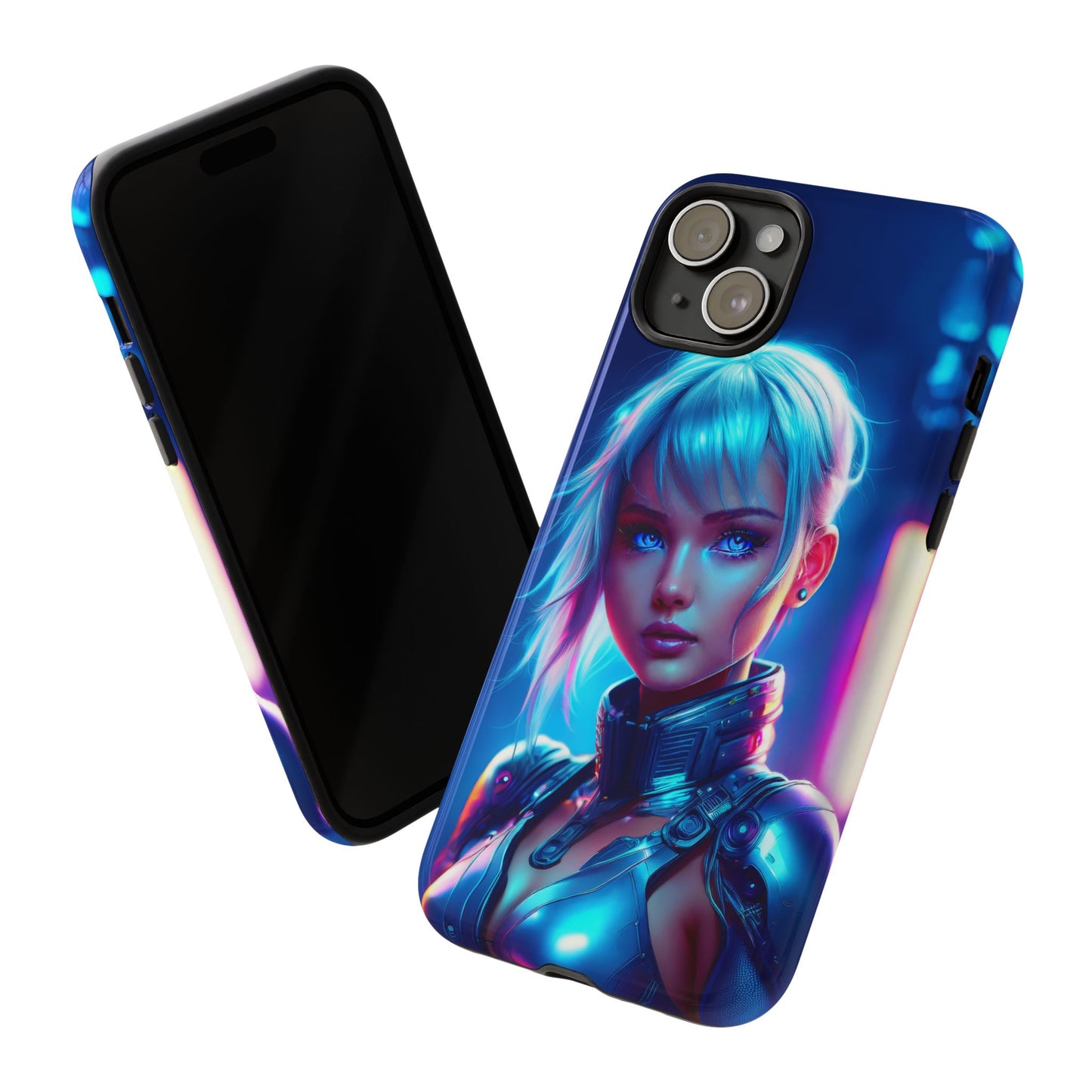 Futuristic Cyberpunk Female Cell Phone Case 013