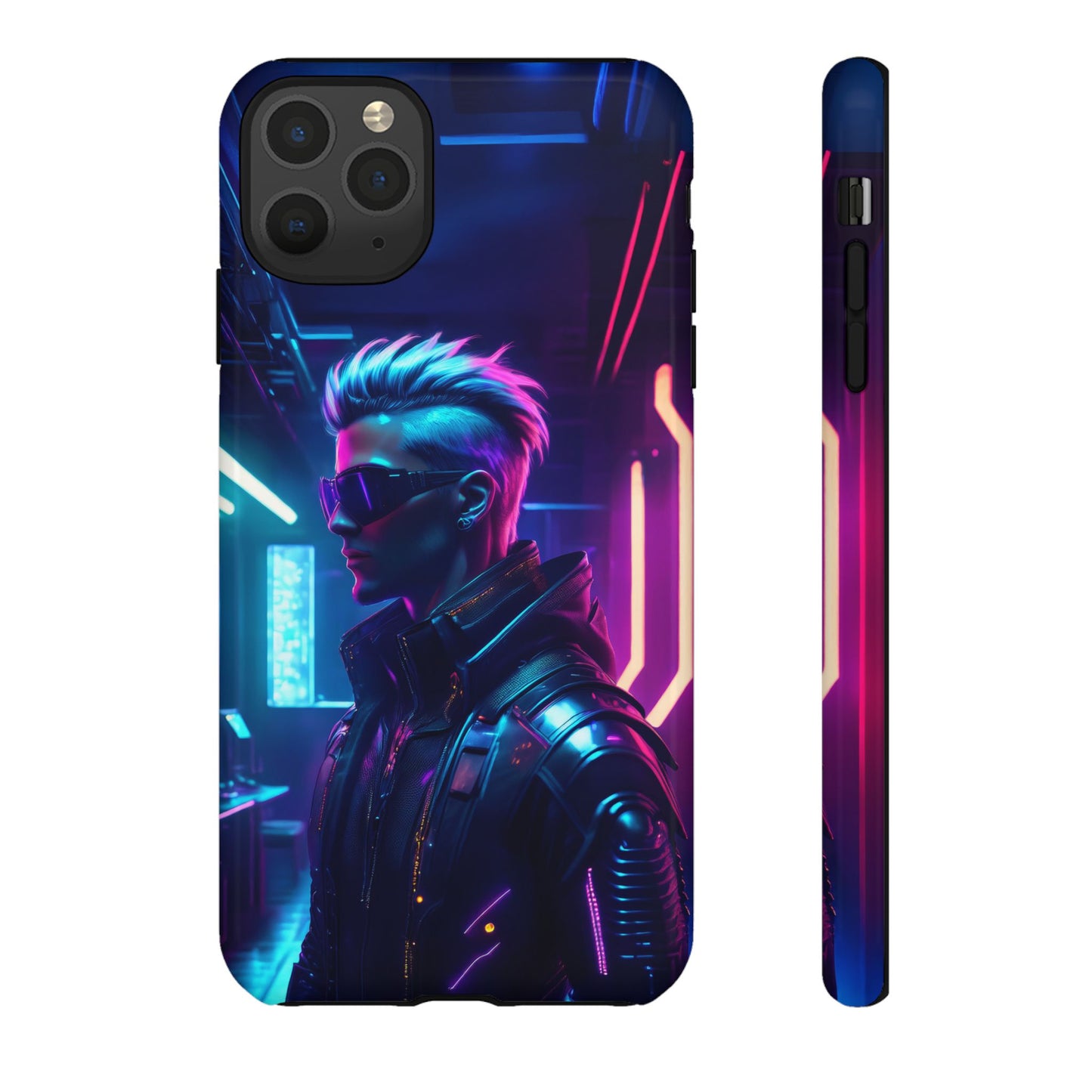 Futuristic Cyberpunk Male Cell Phone Case 002