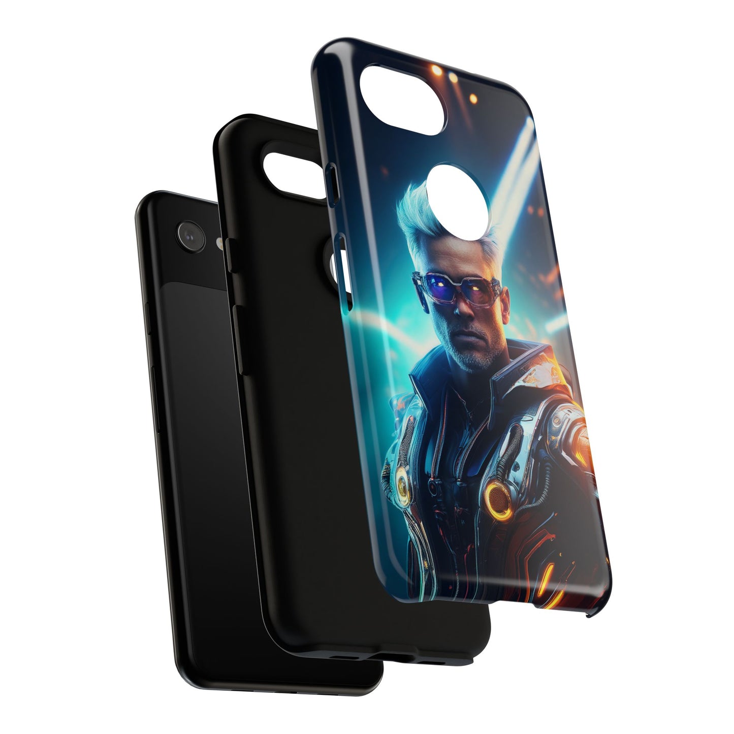 Futuristic Cyberpunk Male Cell Phone Case 013