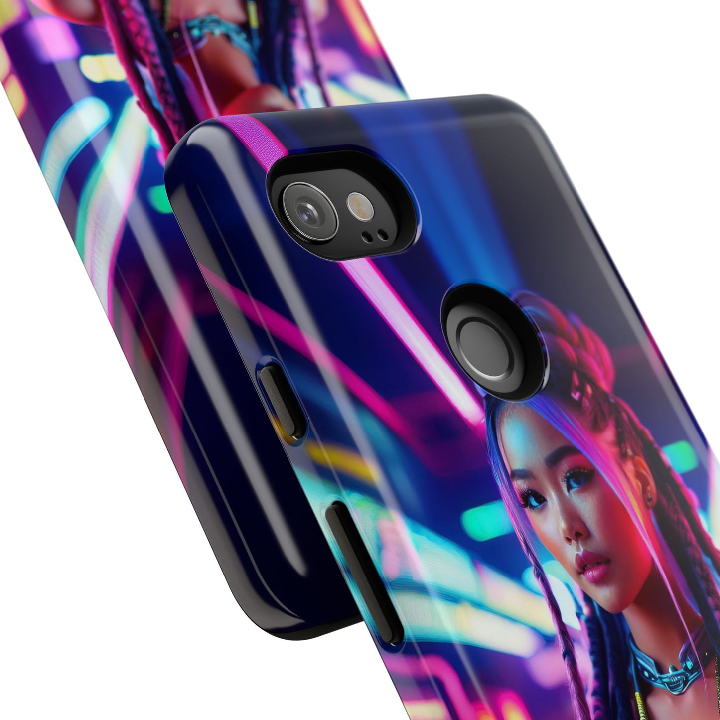 Futuristic Cyberpunk Female Cell Phone Case 008