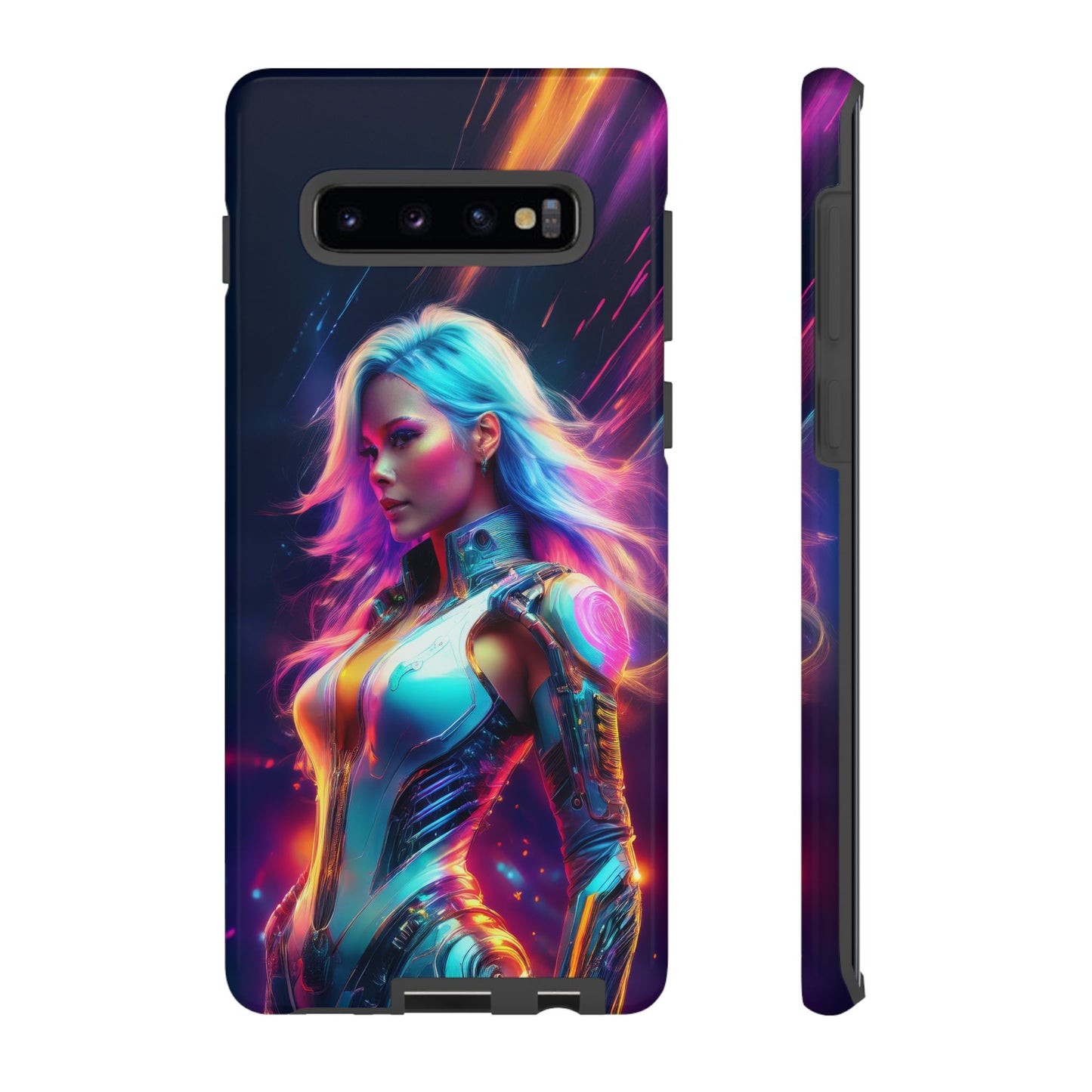 Futuristic Cyberpunk Female Cell Phone Case 012