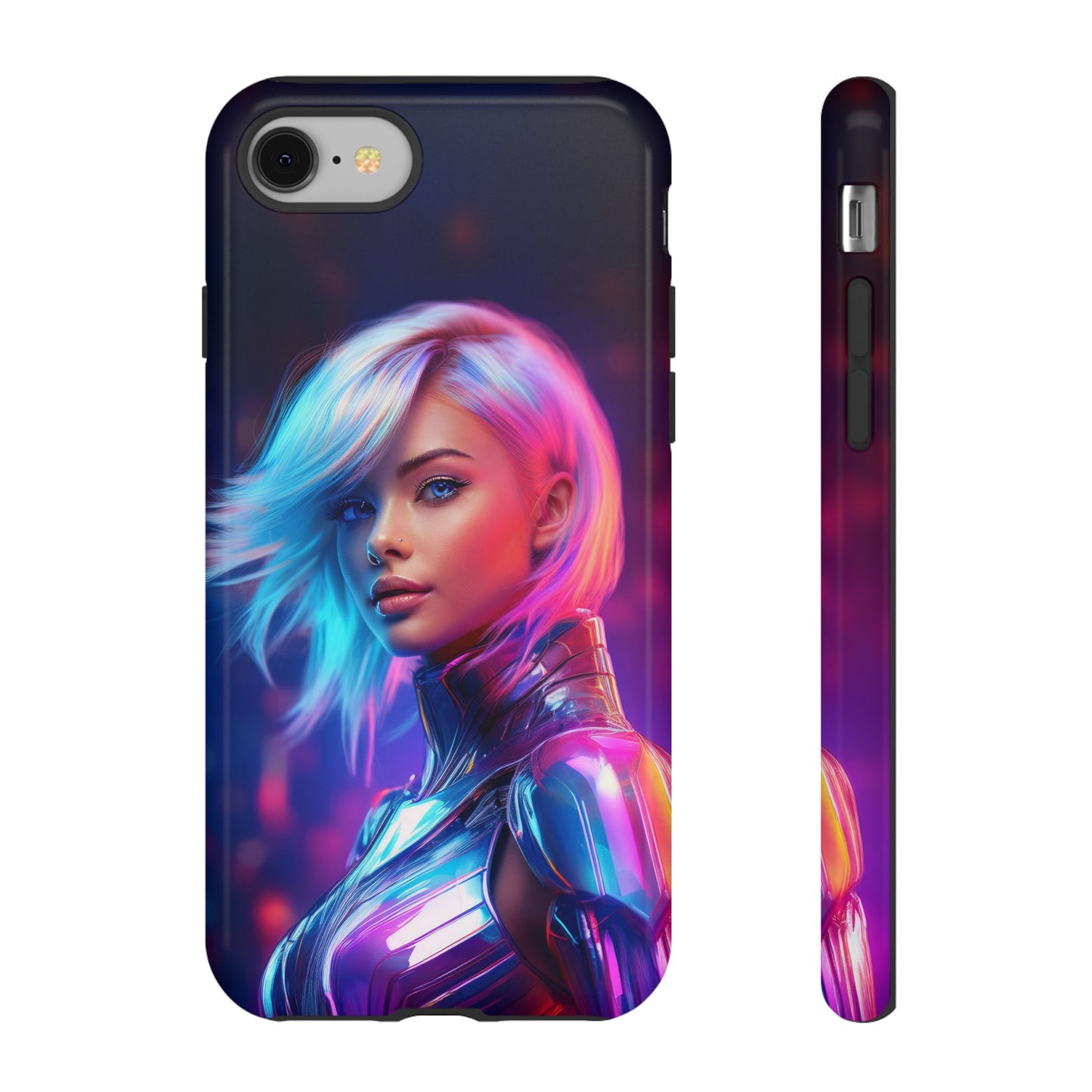 Futuristic Cyberpunk Female Cell Phone Case 028