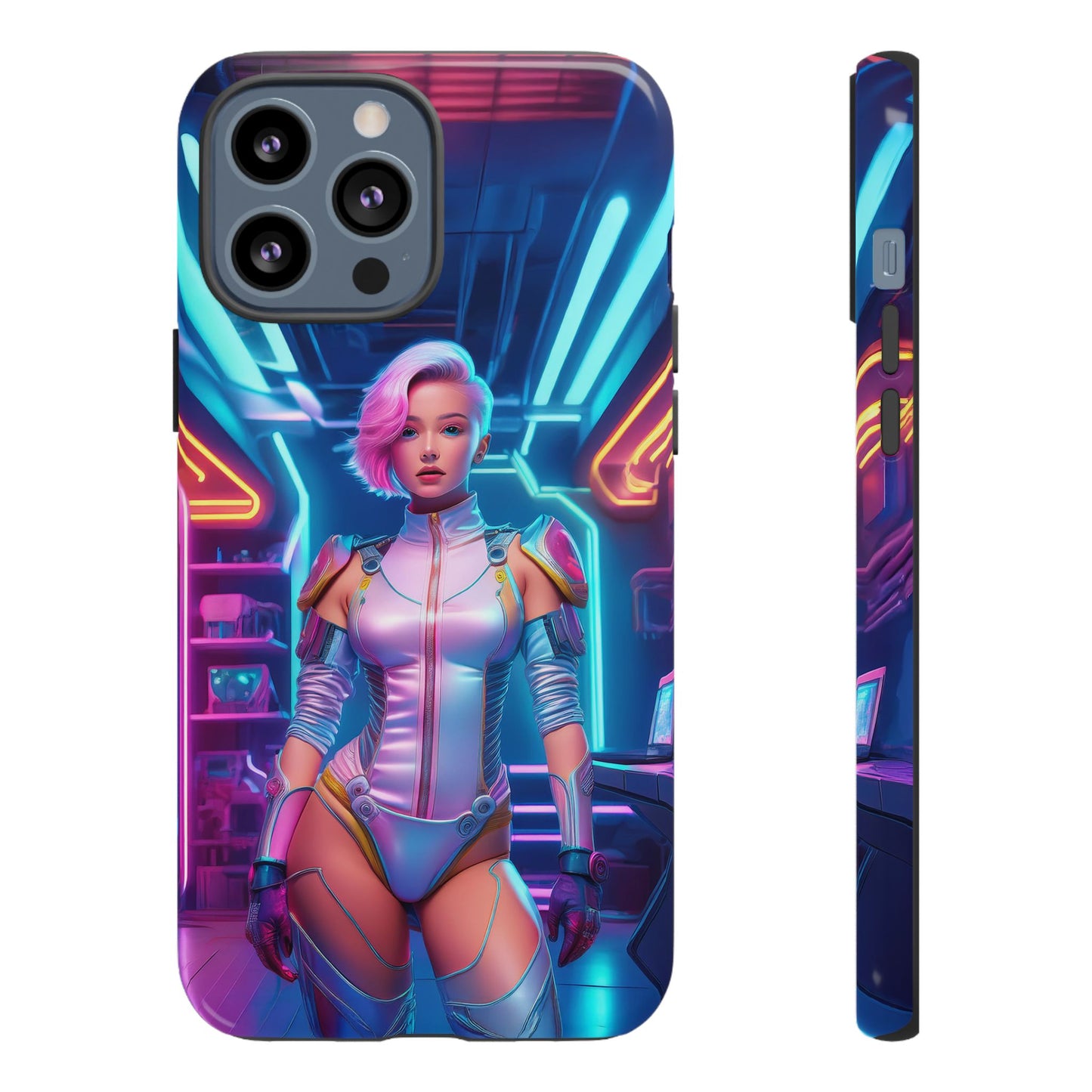 Futuristic Cyberpunk Female Cell Phone Case 002