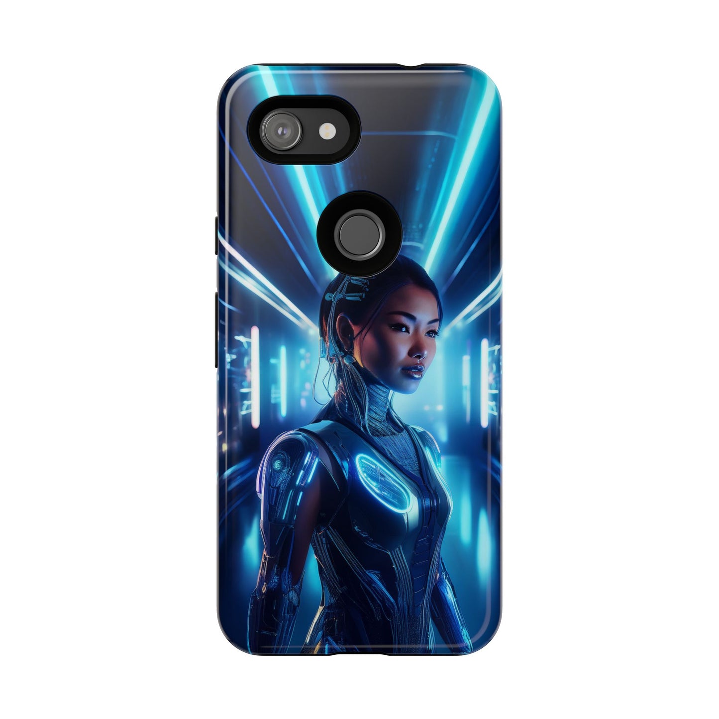 Futuristic Human Android Hybrid Cell Phone Case 004