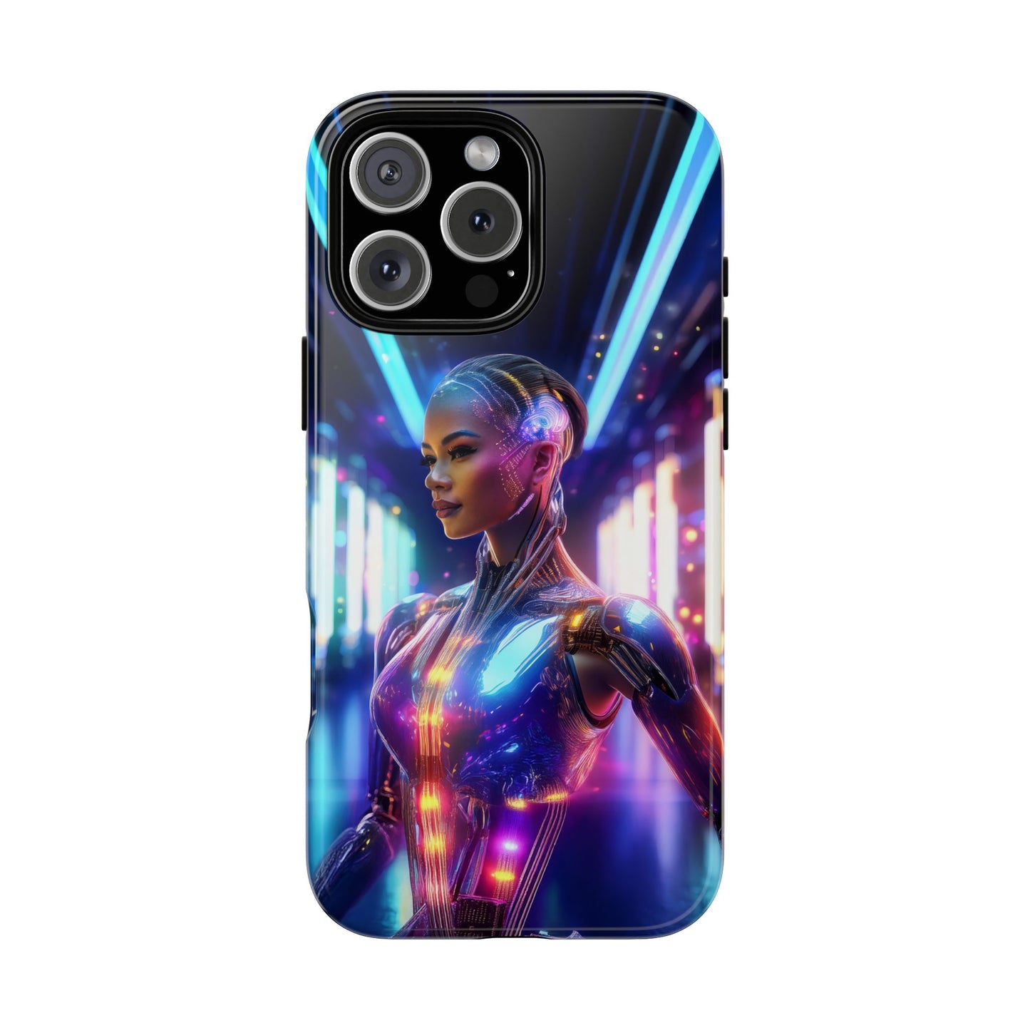 Futuristic Human Android Hybrid Cell Phone Case 010