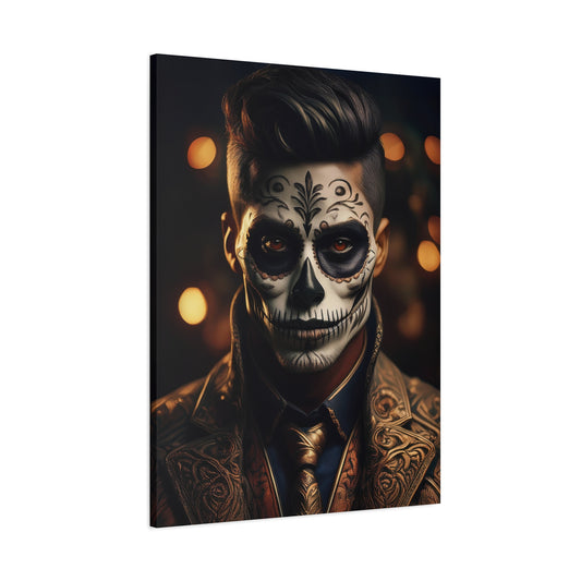 Dia de los Muertos Canvas Art | Day of the Dead - Stretched Matte Wall Decor 006