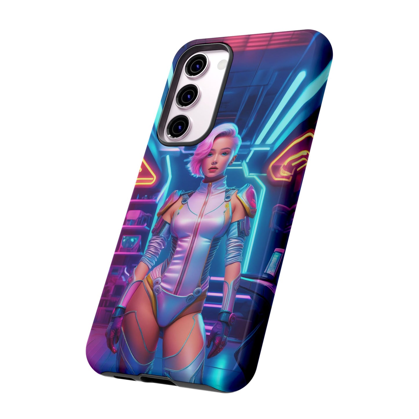 Futuristic Cyberpunk Female Cell Phone Case 002