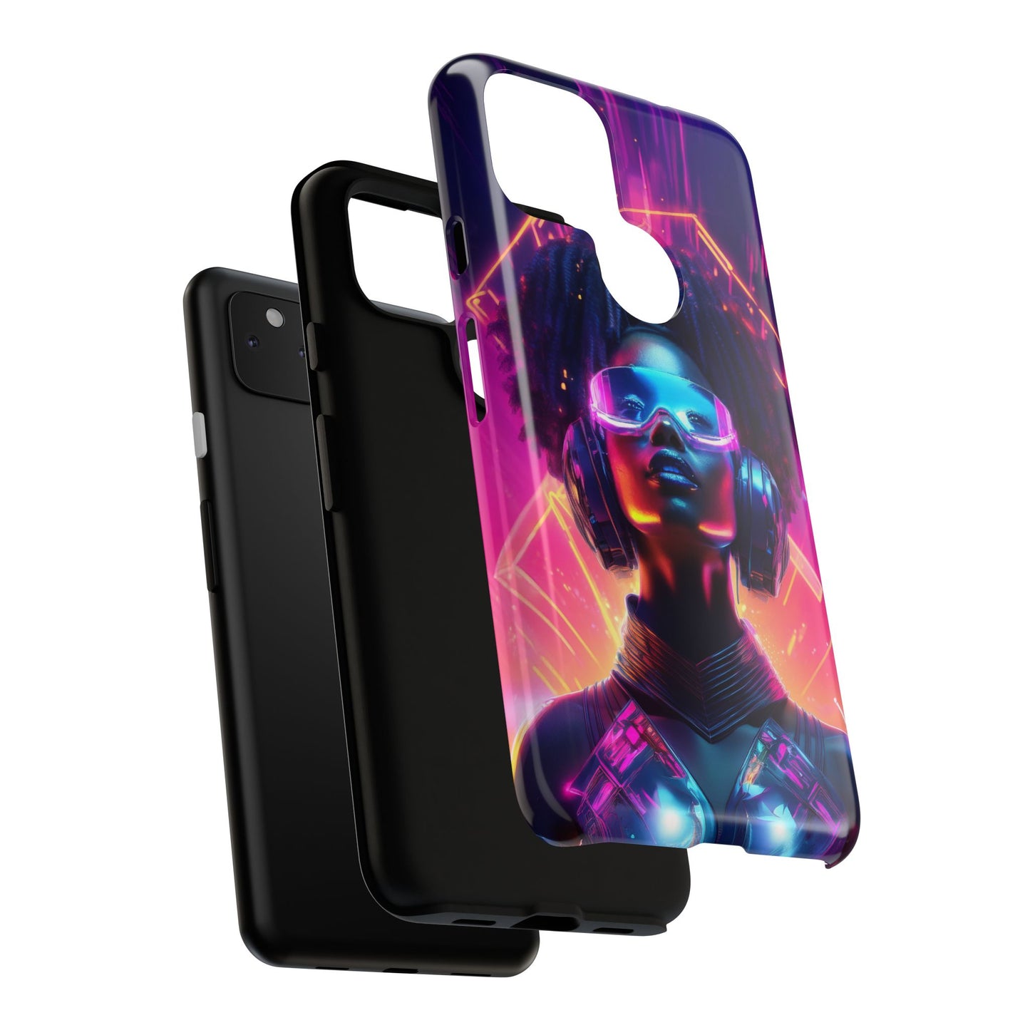 Futuristic Cyberpunk Female Cell Phone Case 030