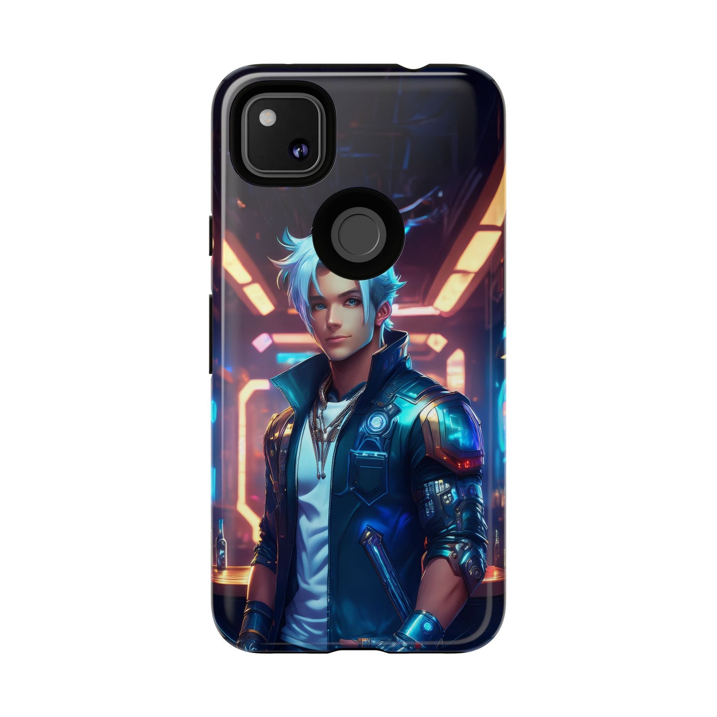 Futuristic Cyberpunk Male Cell Phone Case 009