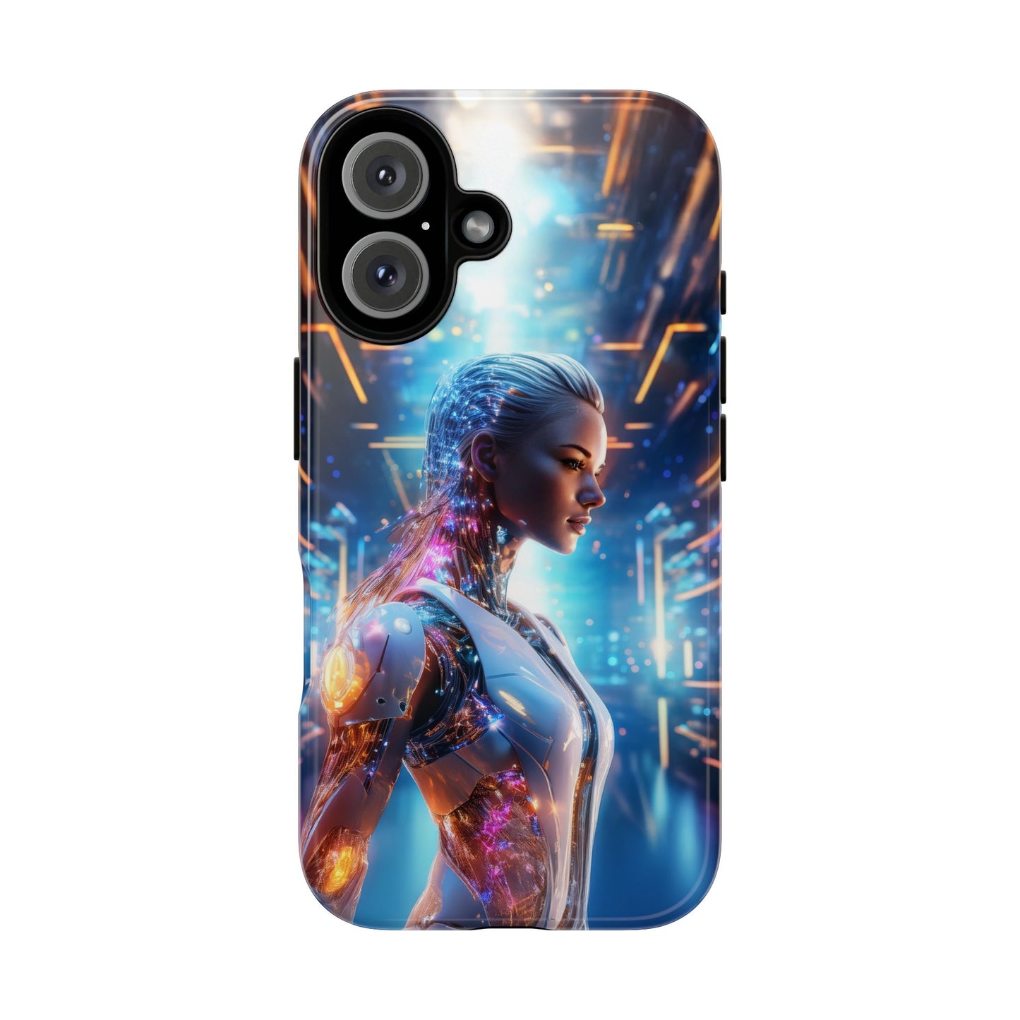 Futuristic Human Android Hybrid Cell Phone Case 008