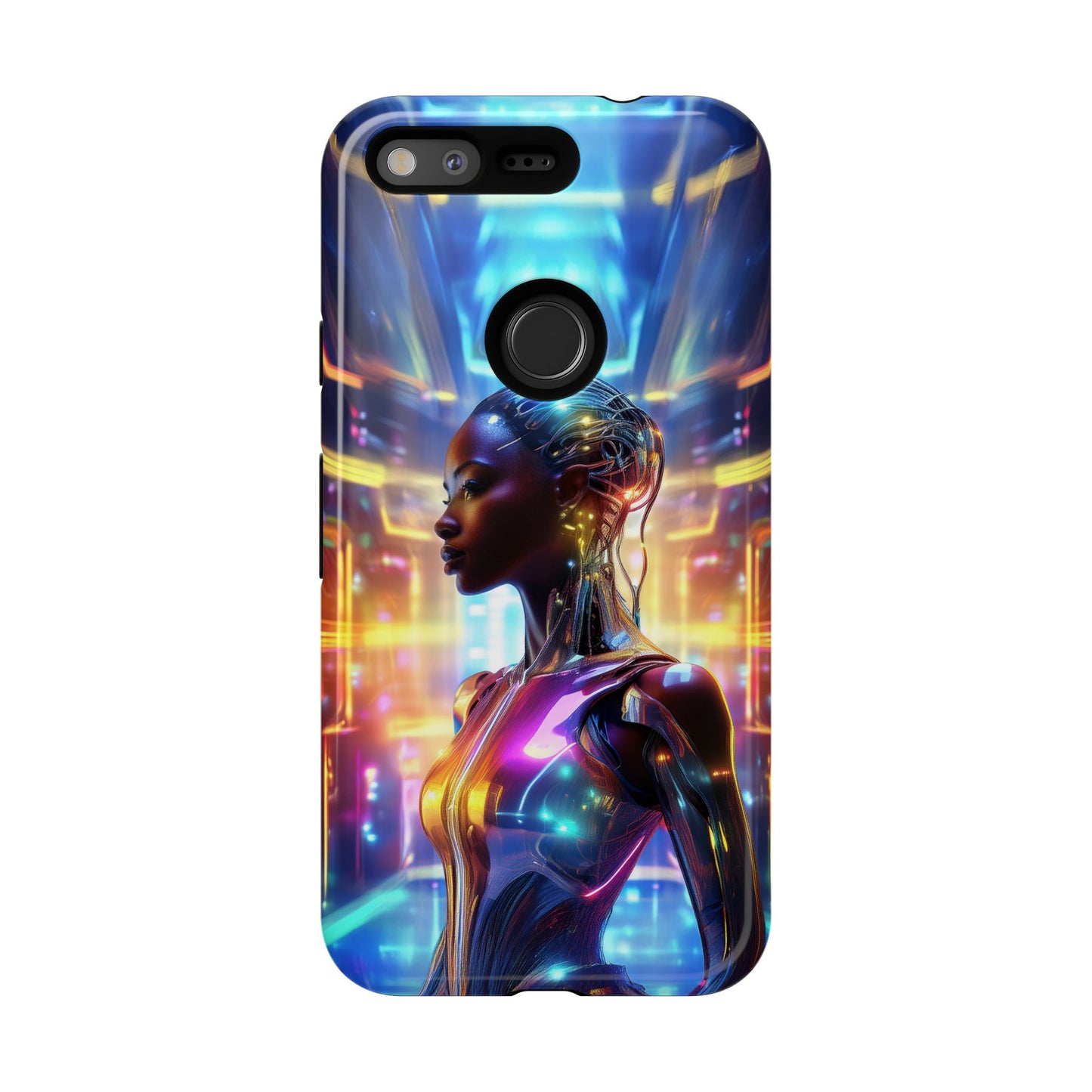 Futuristic Human Android Hybrid Cell Phone Case 011