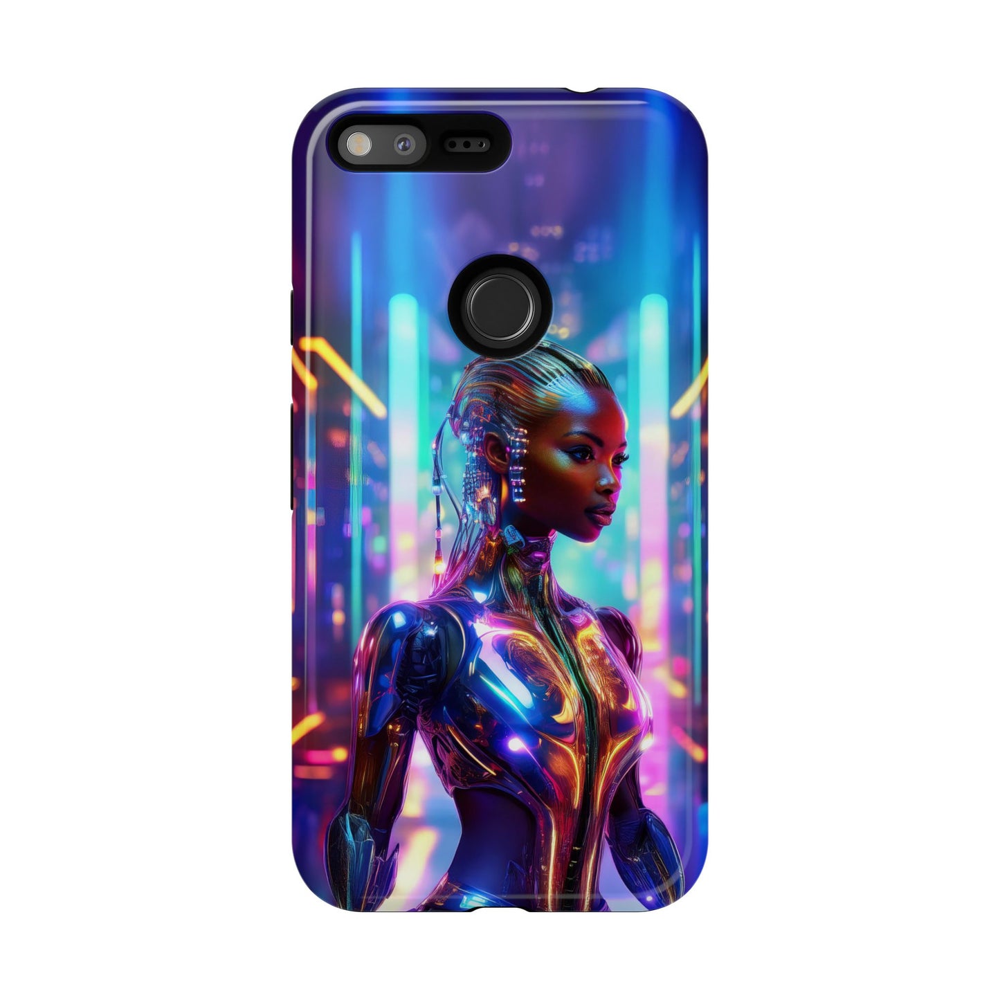 Futuristic Human Android Hybrid Cell Phone Case 018