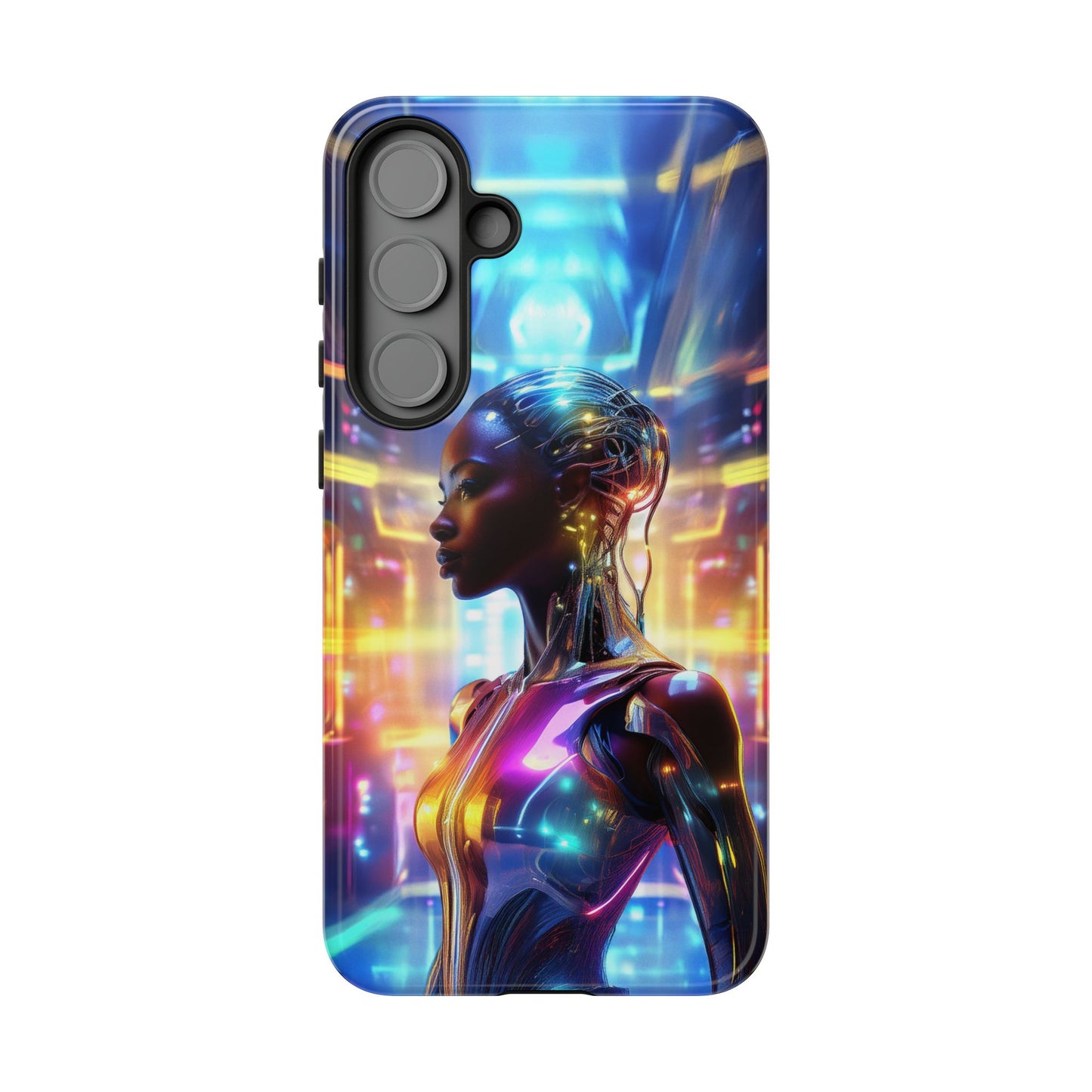 Futuristic Human Android Hybrid Cell Phone Case 011