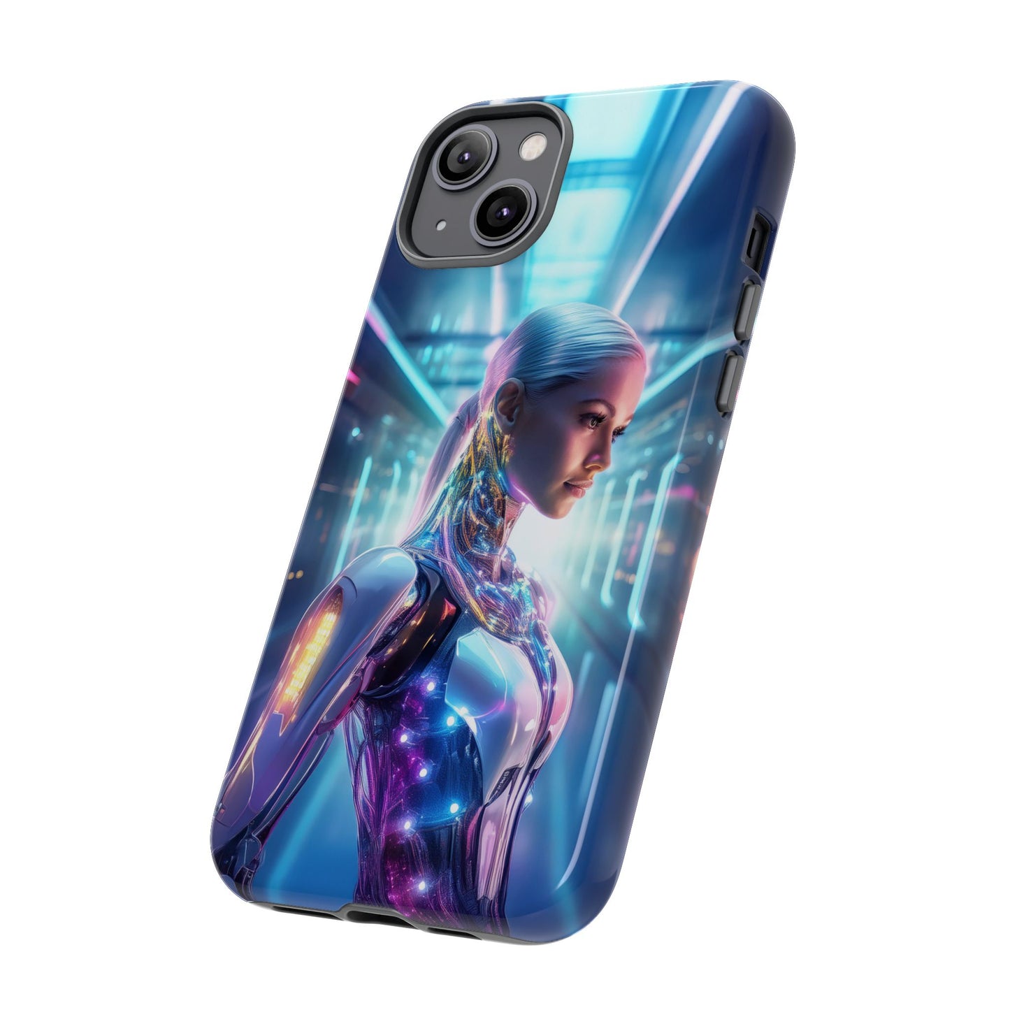 Futuristic Human Android Hybrid Cell Phone Case 015