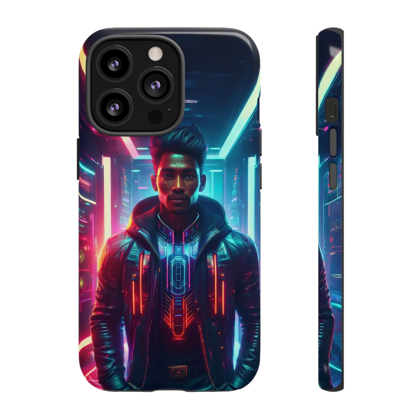 Futuristic Cyberpunk Male Cell Phone Case 001