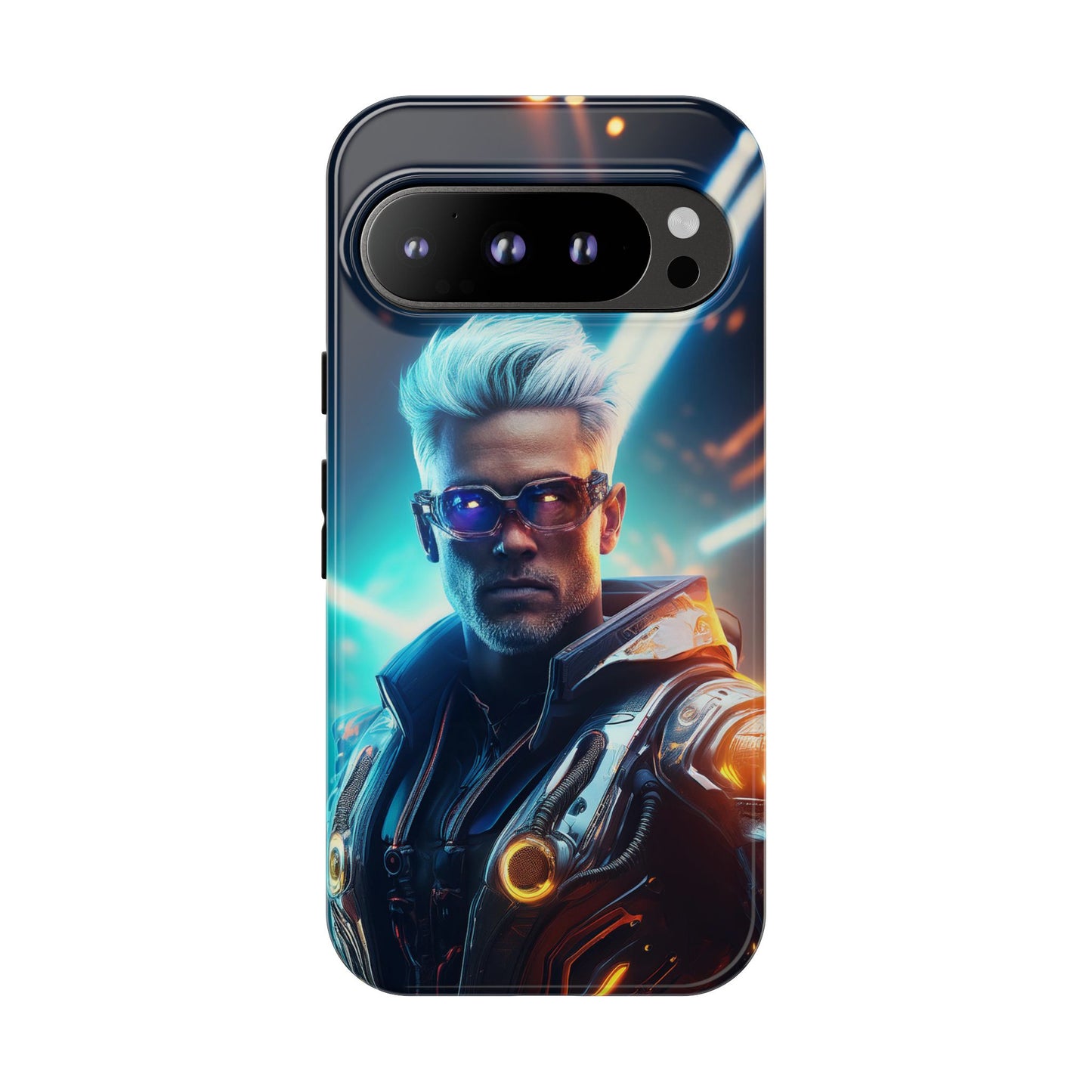 Futuristic Cyberpunk Male Cell Phone Case 013