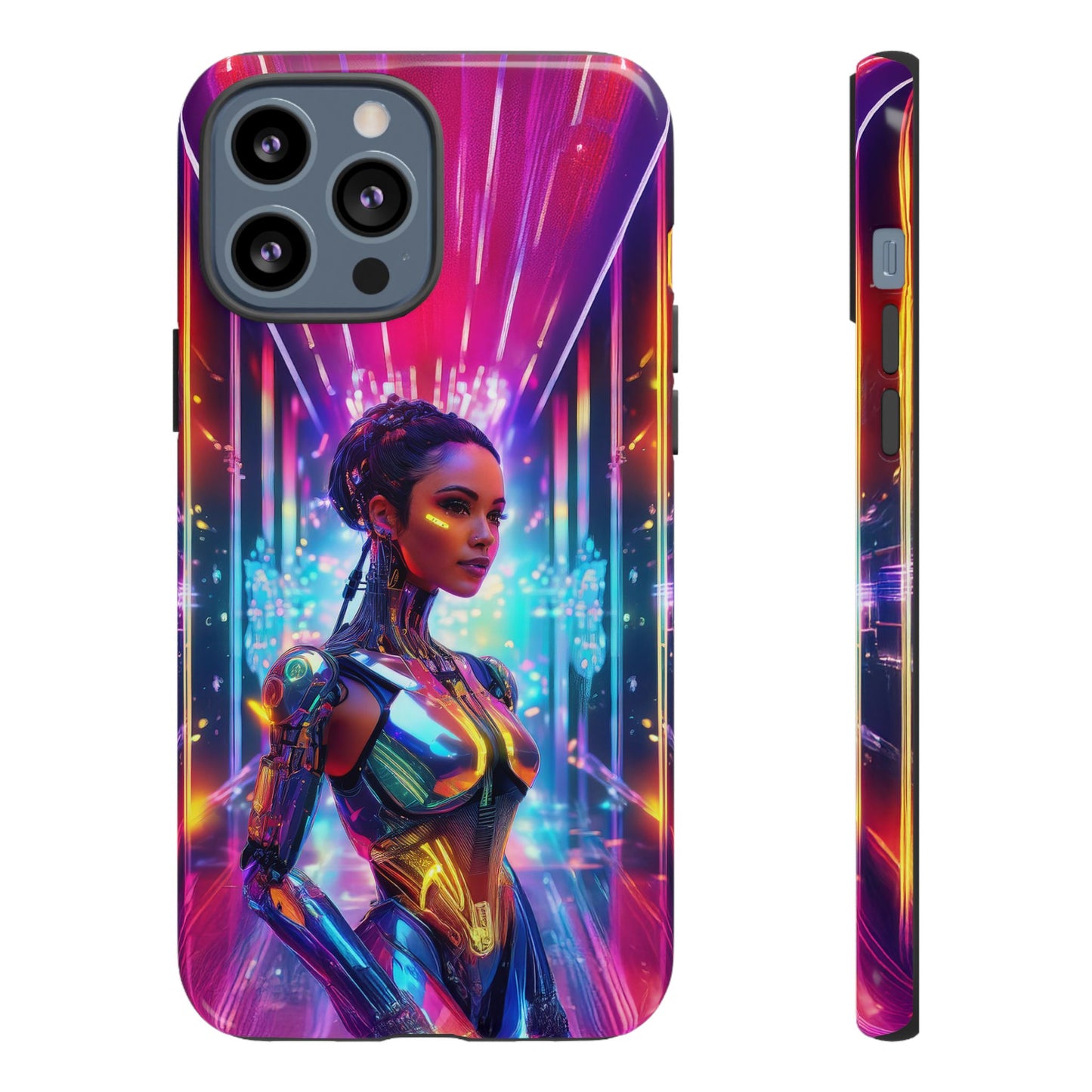 Futuristic Human Android Hybrid Cell Phone Case 006