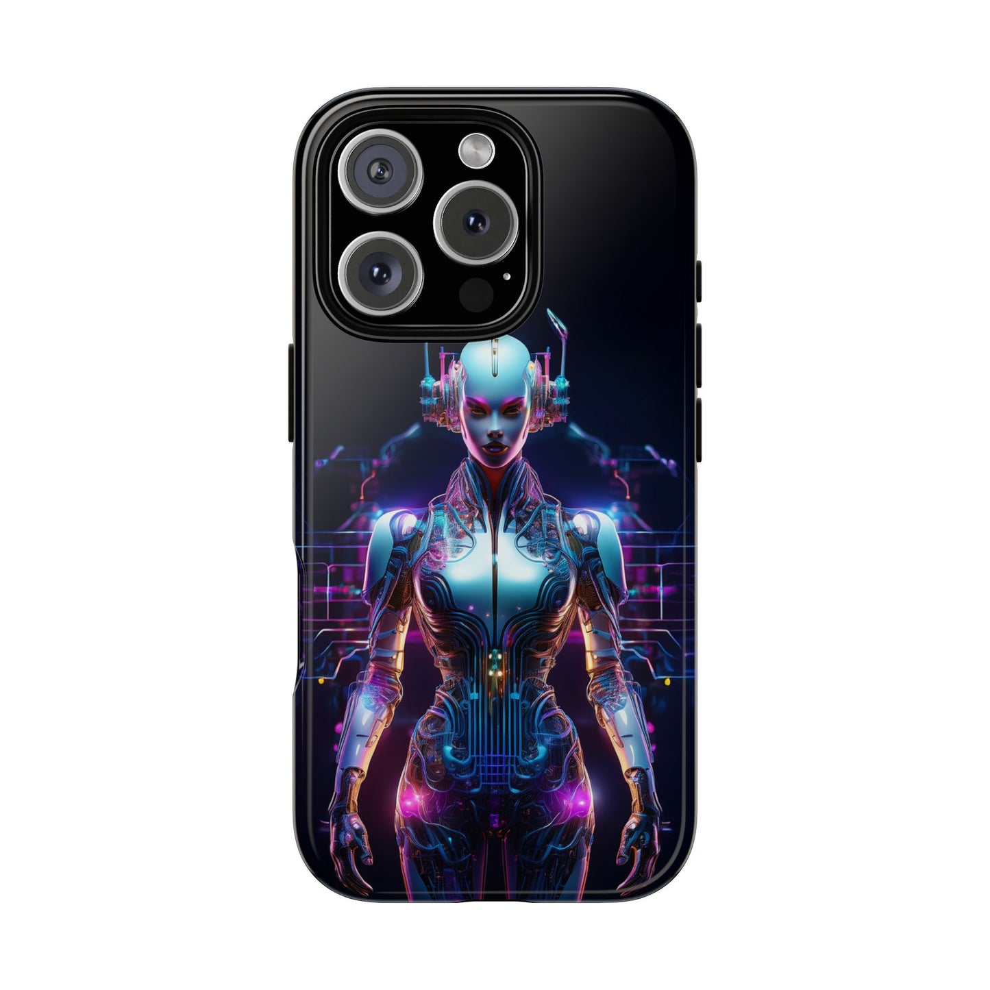 Futuristic Human Android Hybrid Cell Phone Case 001