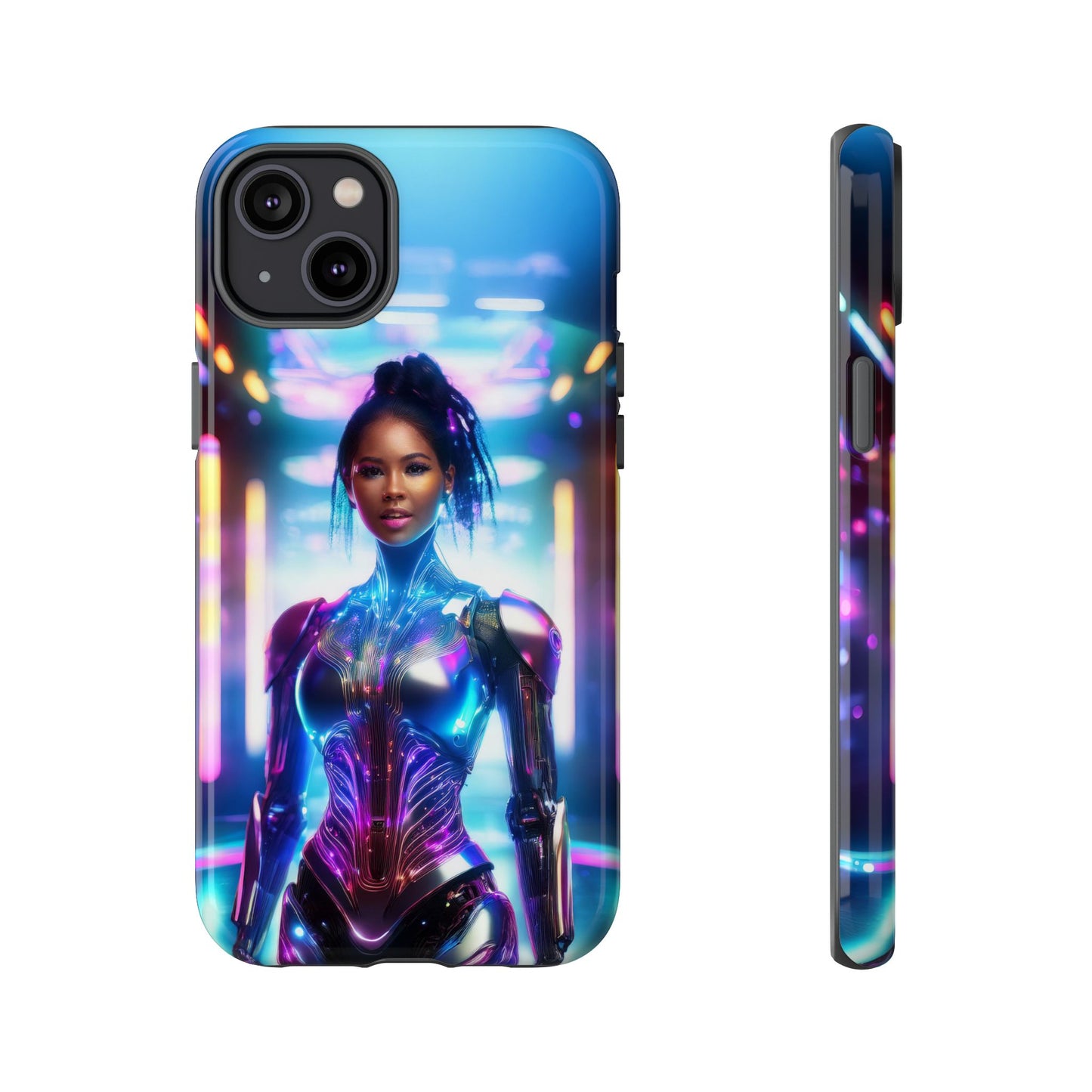 Futuristic Human Android Hybrid Cell Phone Case 009