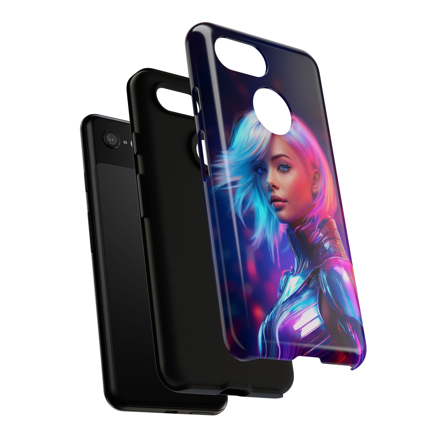 Futuristic Cyberpunk Female Cell Phone Case 028