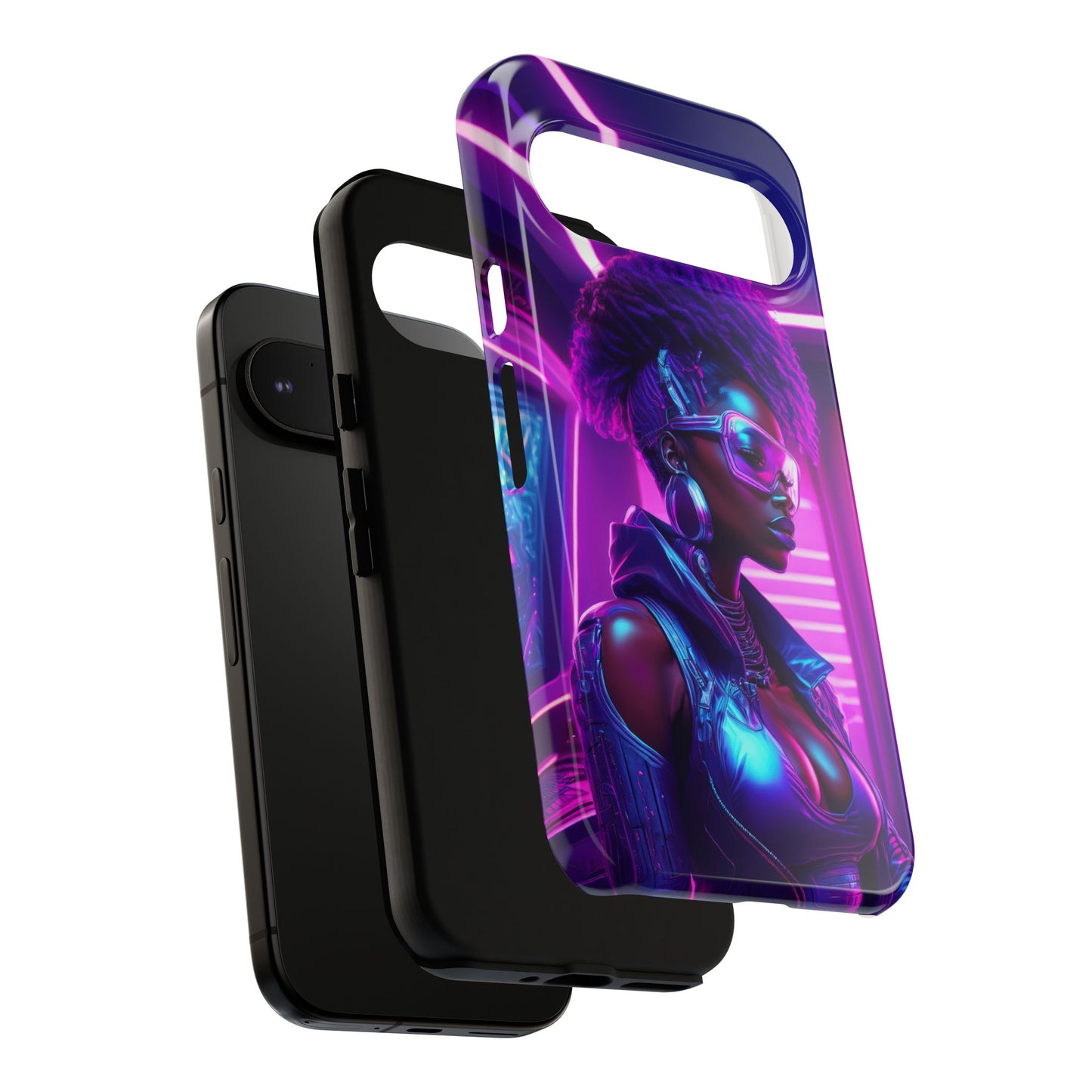 Futuristic Cyberpunk Female Cell Phone Case 004