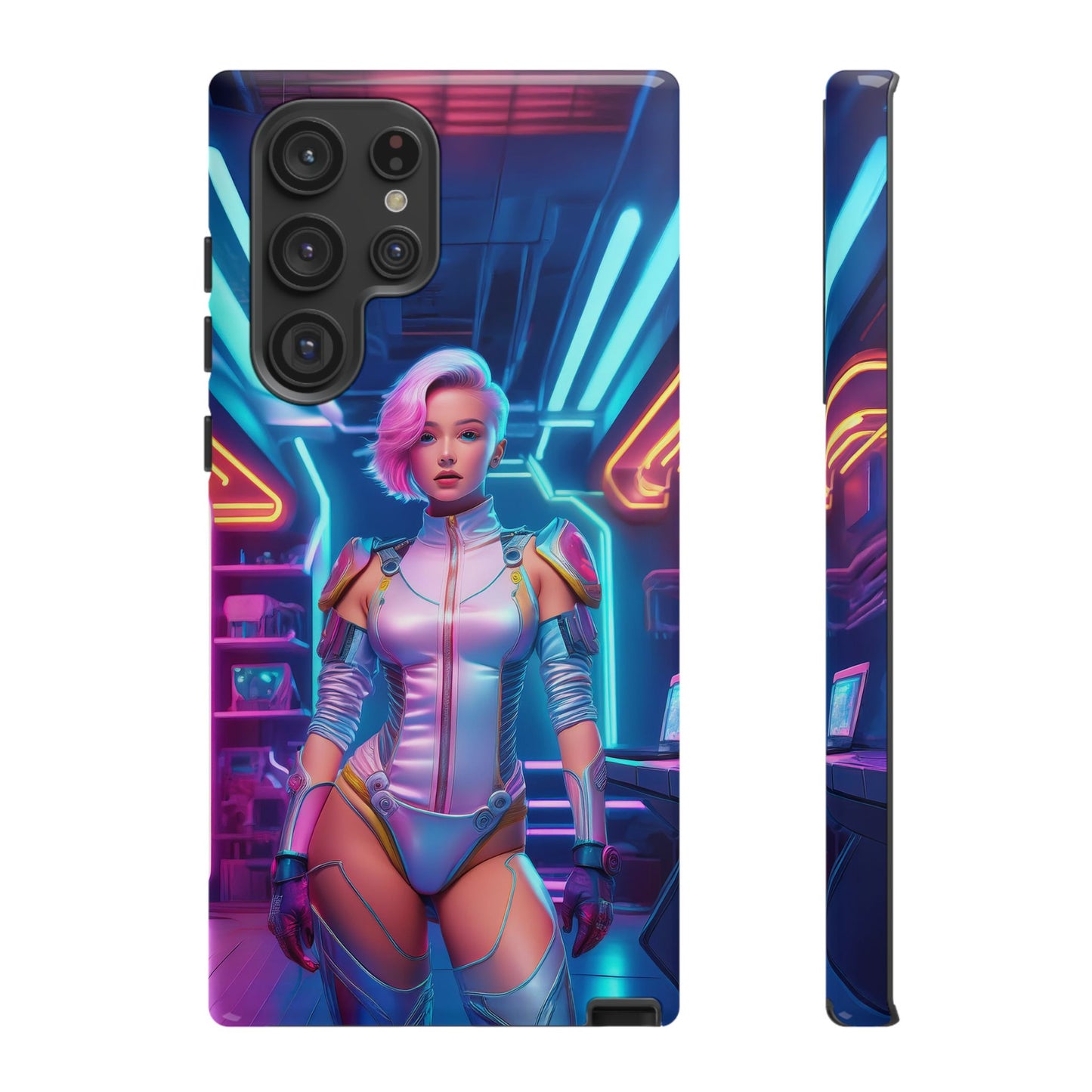 Futuristic Cyberpunk Female Cell Phone Case 002