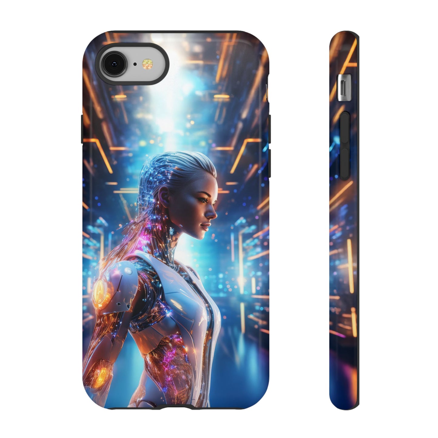 Futuristic Human Android Hybrid Cell Phone Case 008