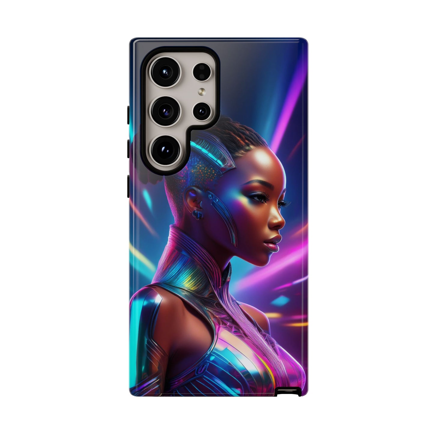 Futuristic Cyberpunk Female Cell Phone Case 014