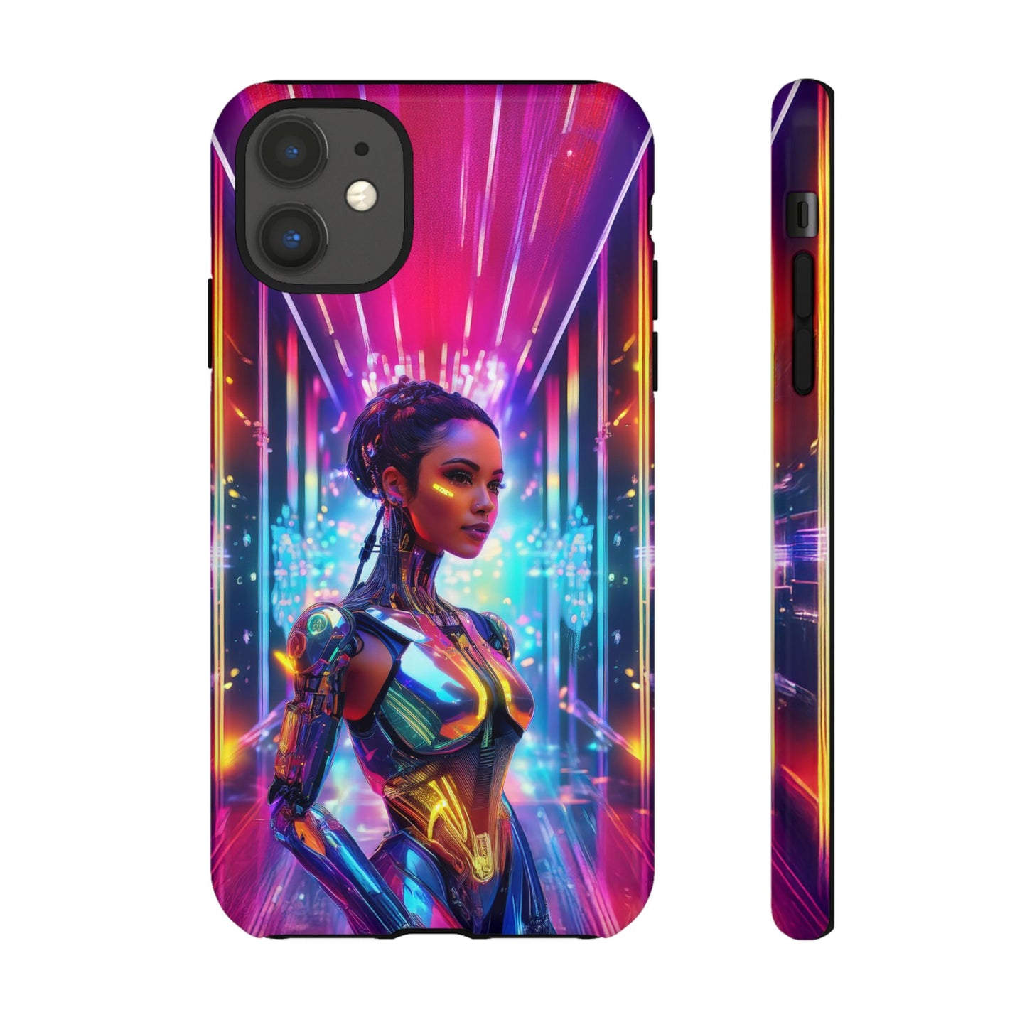 Futuristic Human Android Hybrid Cell Phone Case 006