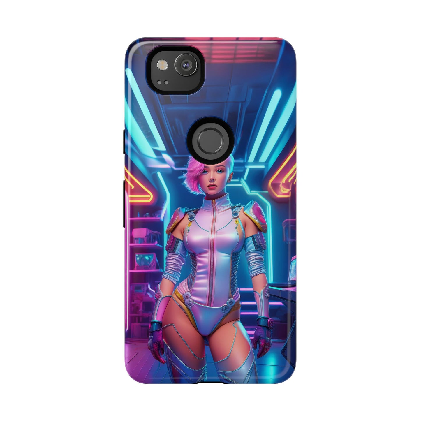 Futuristic Cyberpunk Female Cell Phone Case 002