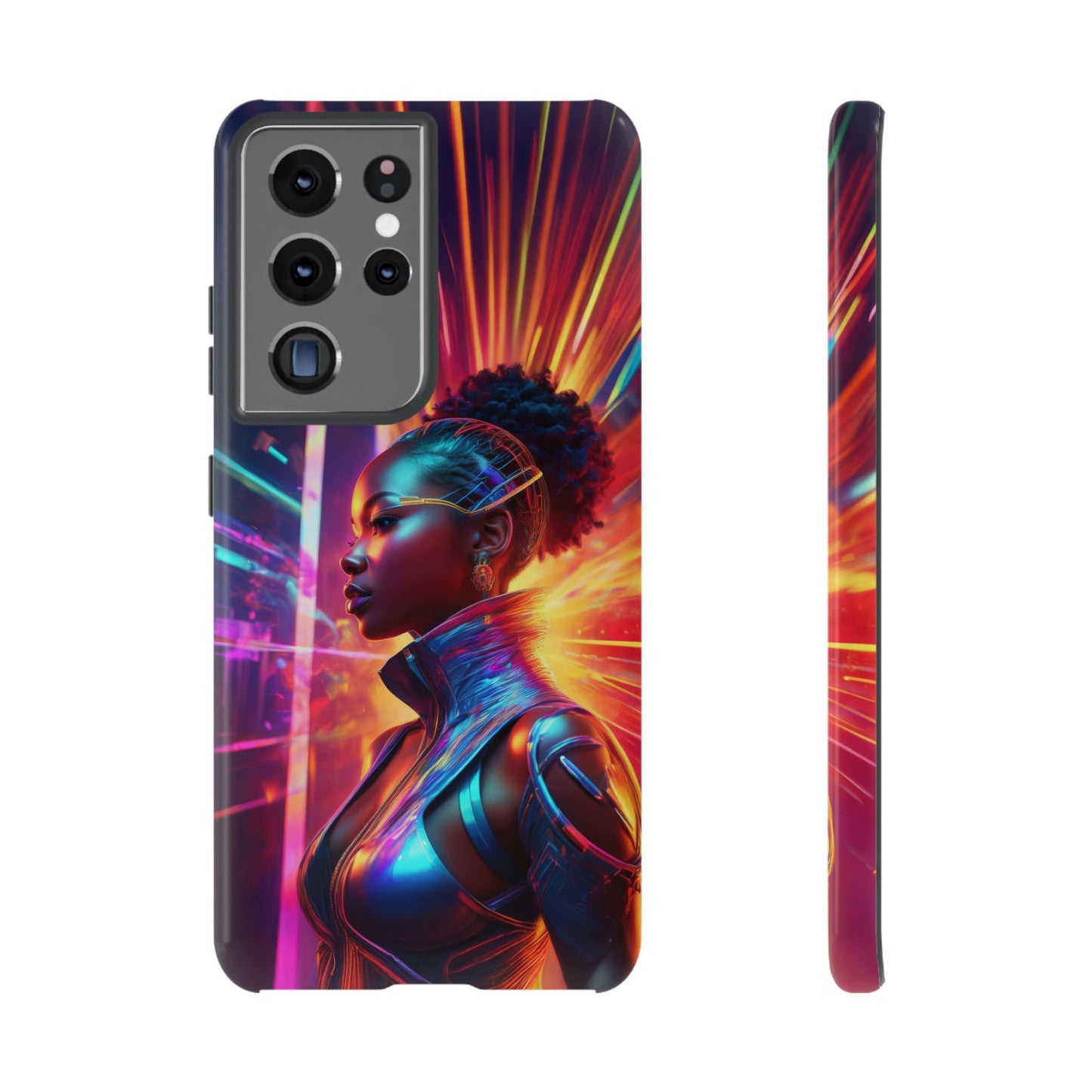 Futuristic Cyberpunk Female Cell Phone Case 001