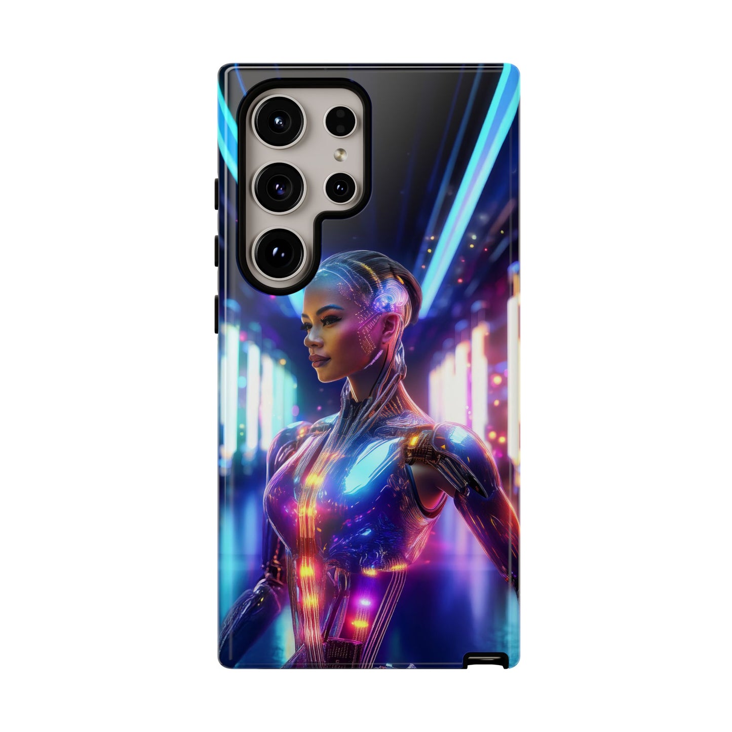 Futuristic Human Android Hybrid Cell Phone Case 010