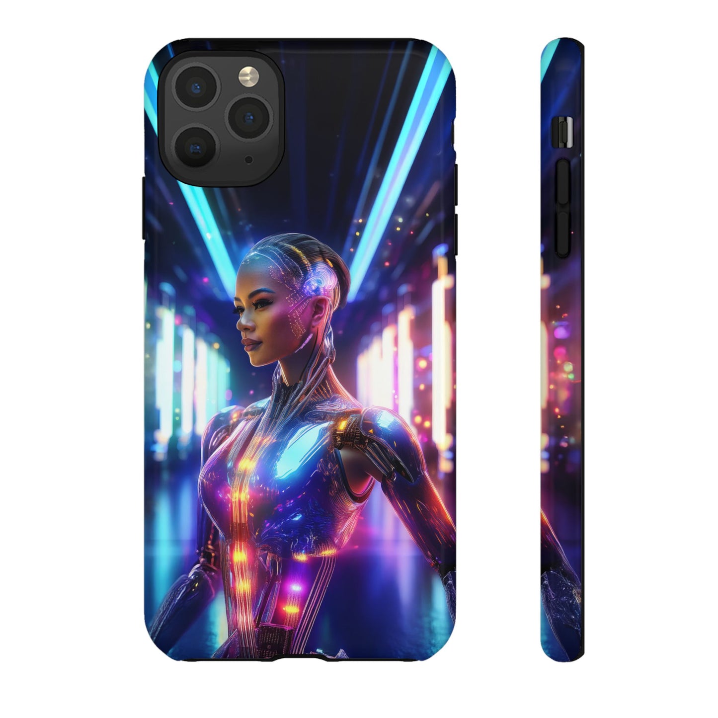 Futuristic Human Android Hybrid Cell Phone Case 010