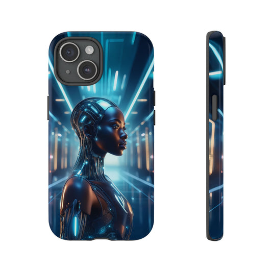 Futuristic Human Android Hybrid Cell Phone Case 003