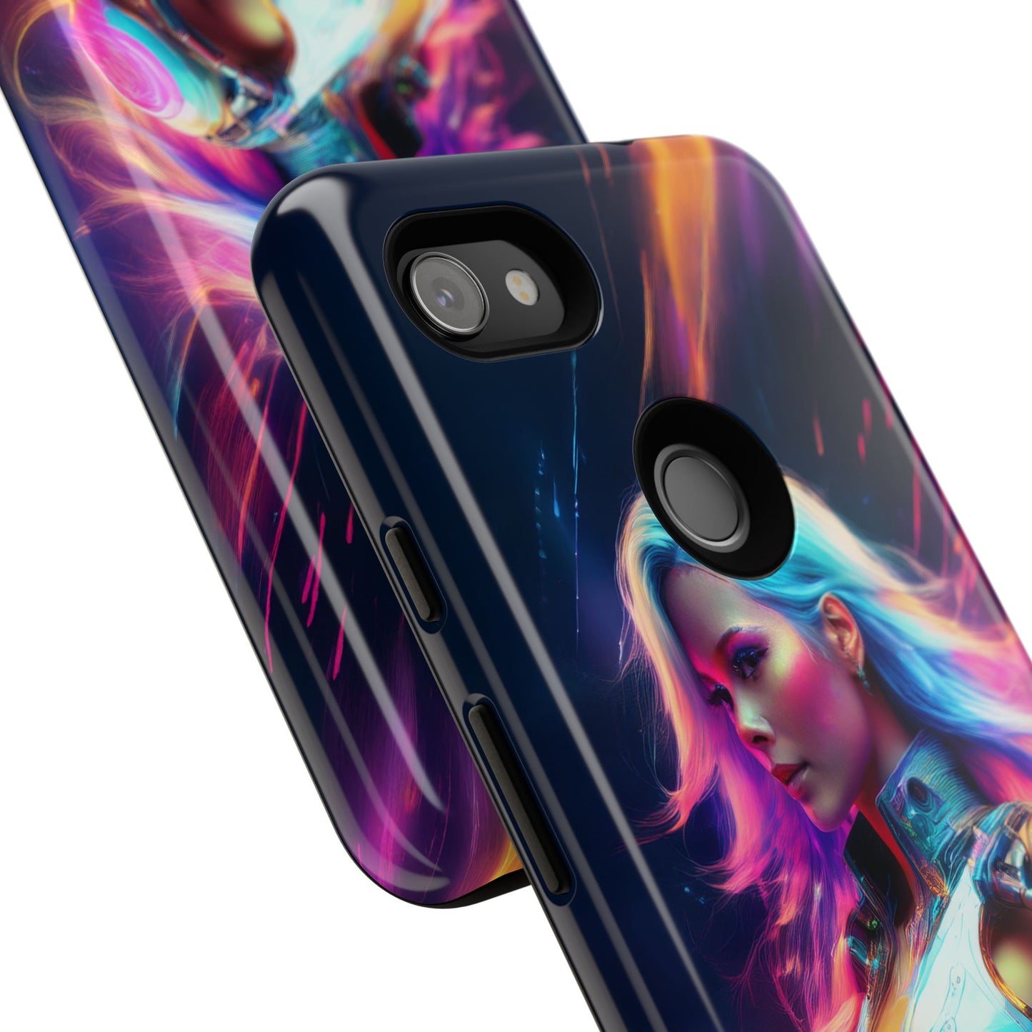 Futuristic Cyberpunk Female Cell Phone Case 012