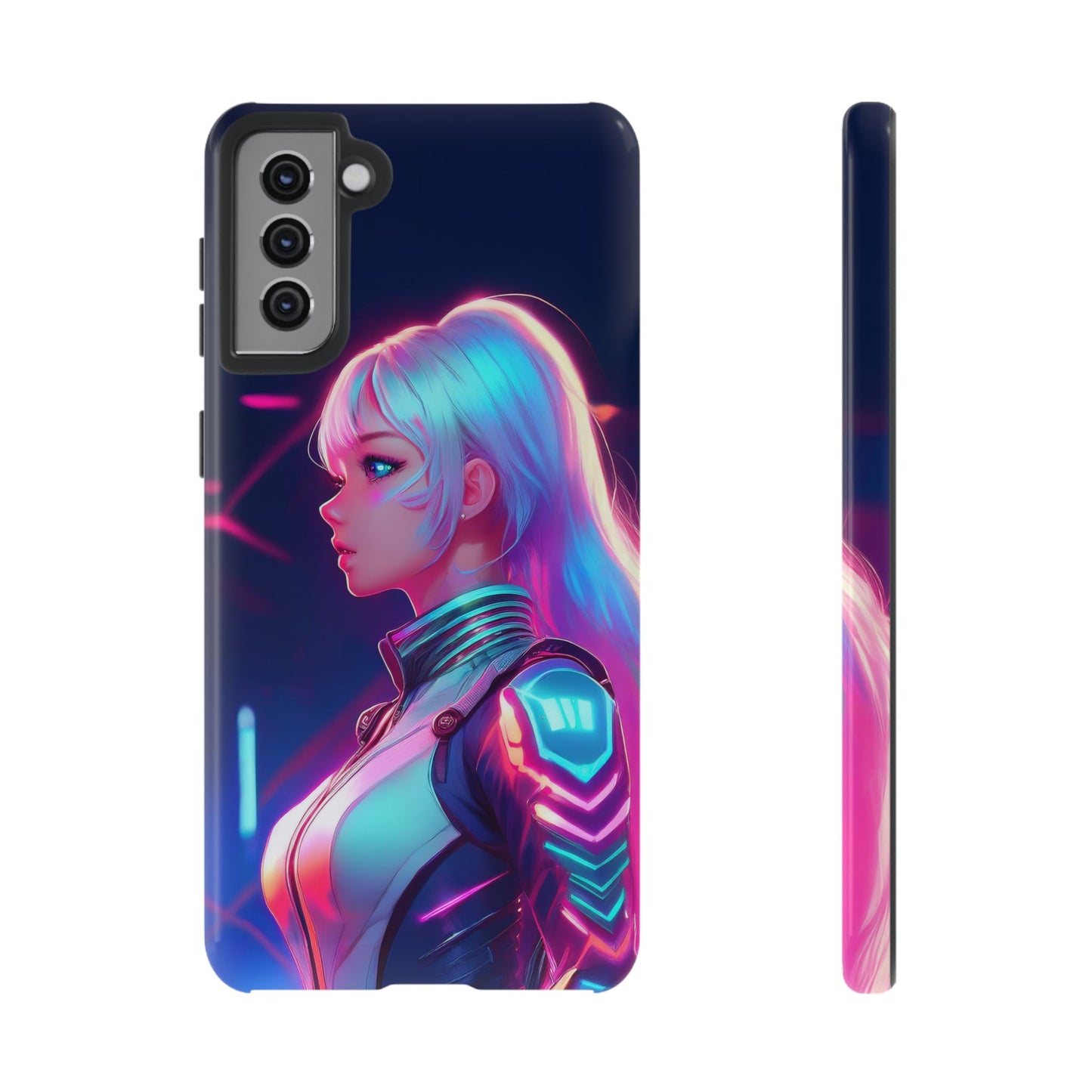 Futuristic Cyberpunk Female Cell Phone Case 009