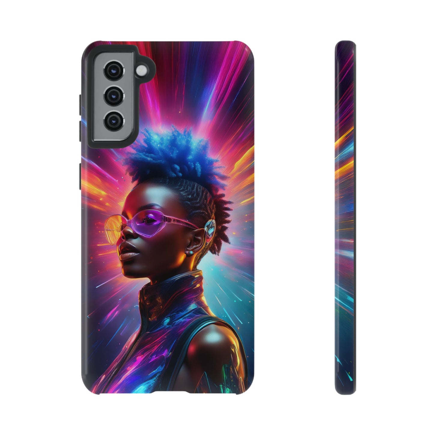 Futuristic Cyberpunk Female Cell Phone Case 026