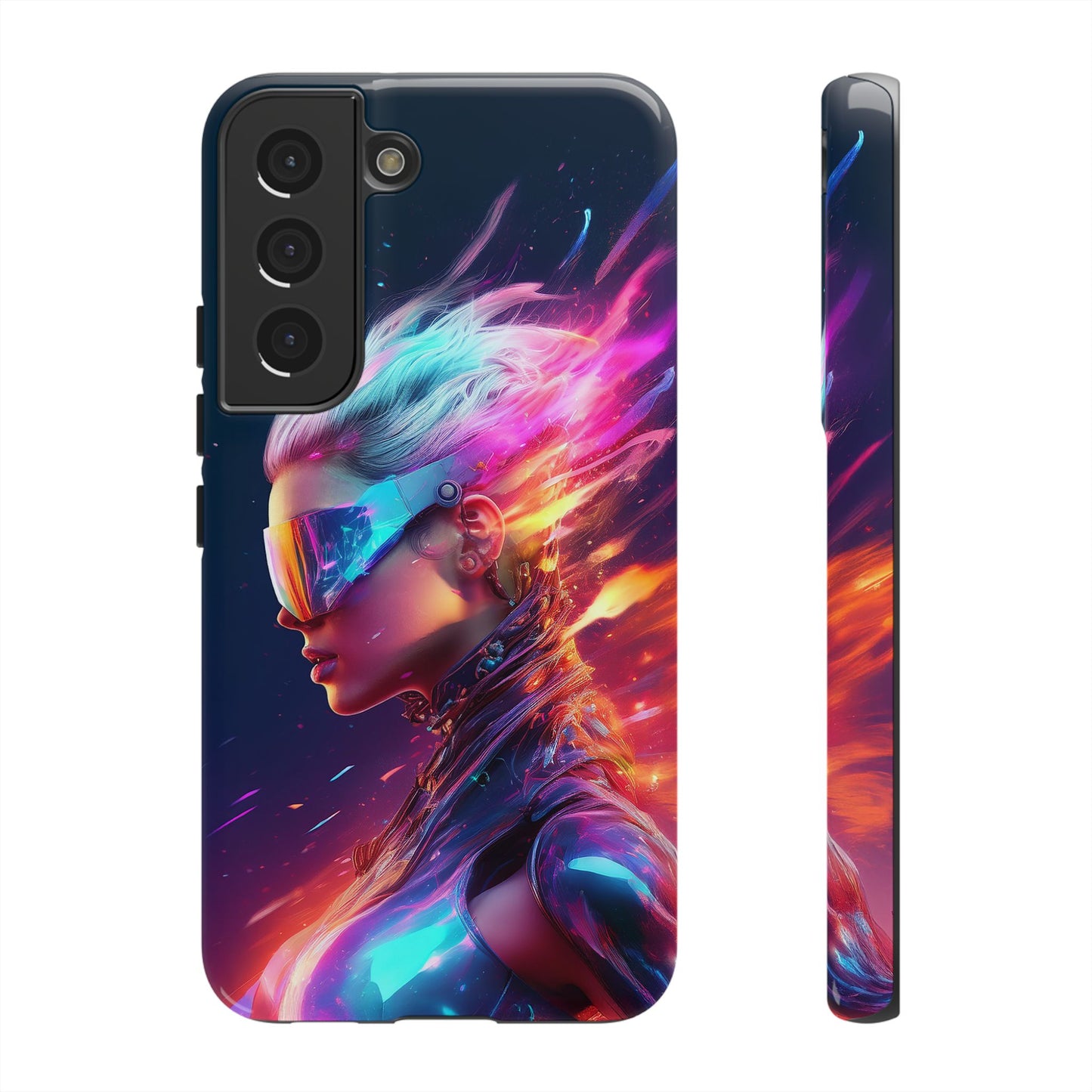 Futuristic Cyberpunk Female Cell Phone Case 025