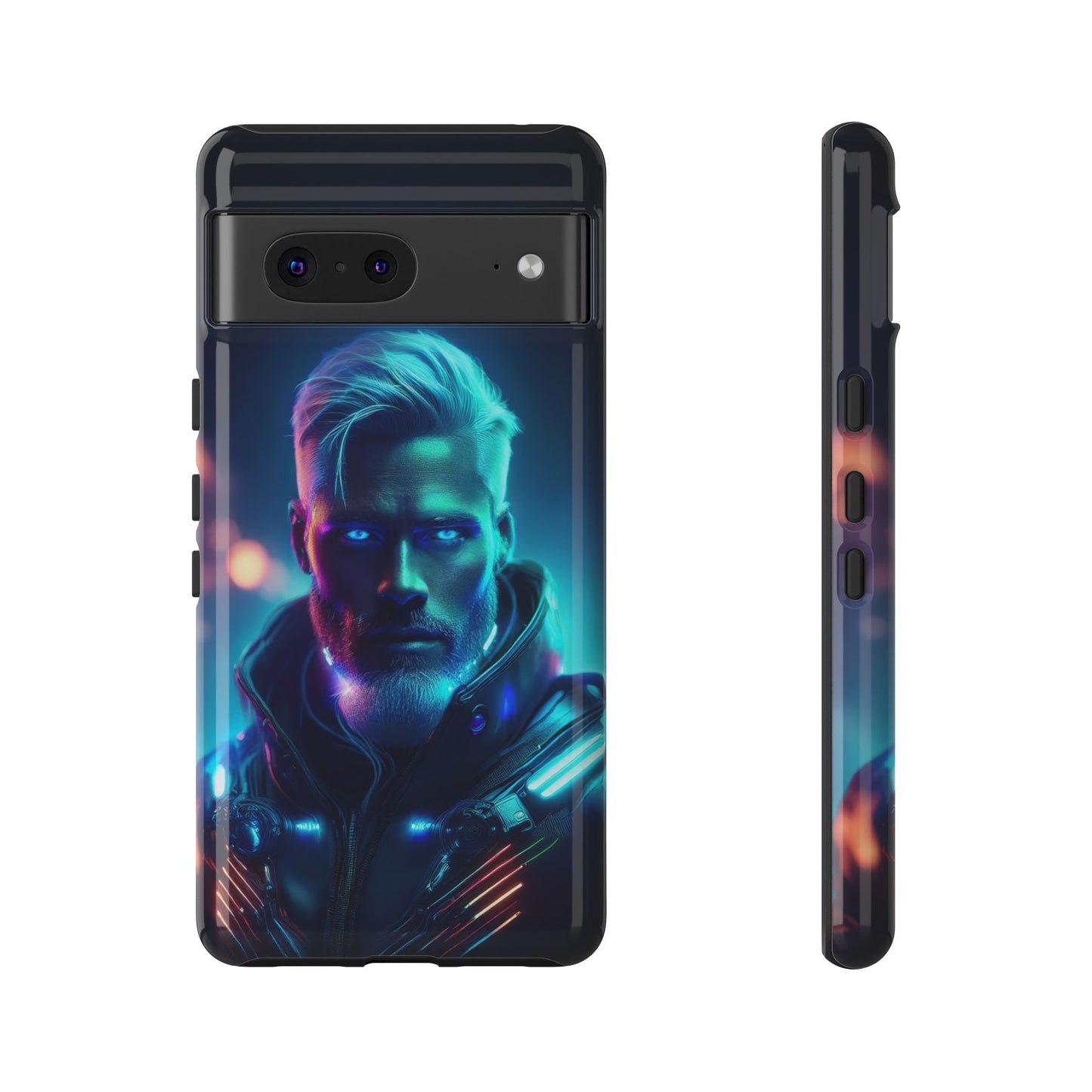 Futuristic Cyberpunk Male Cell Phone Case 023