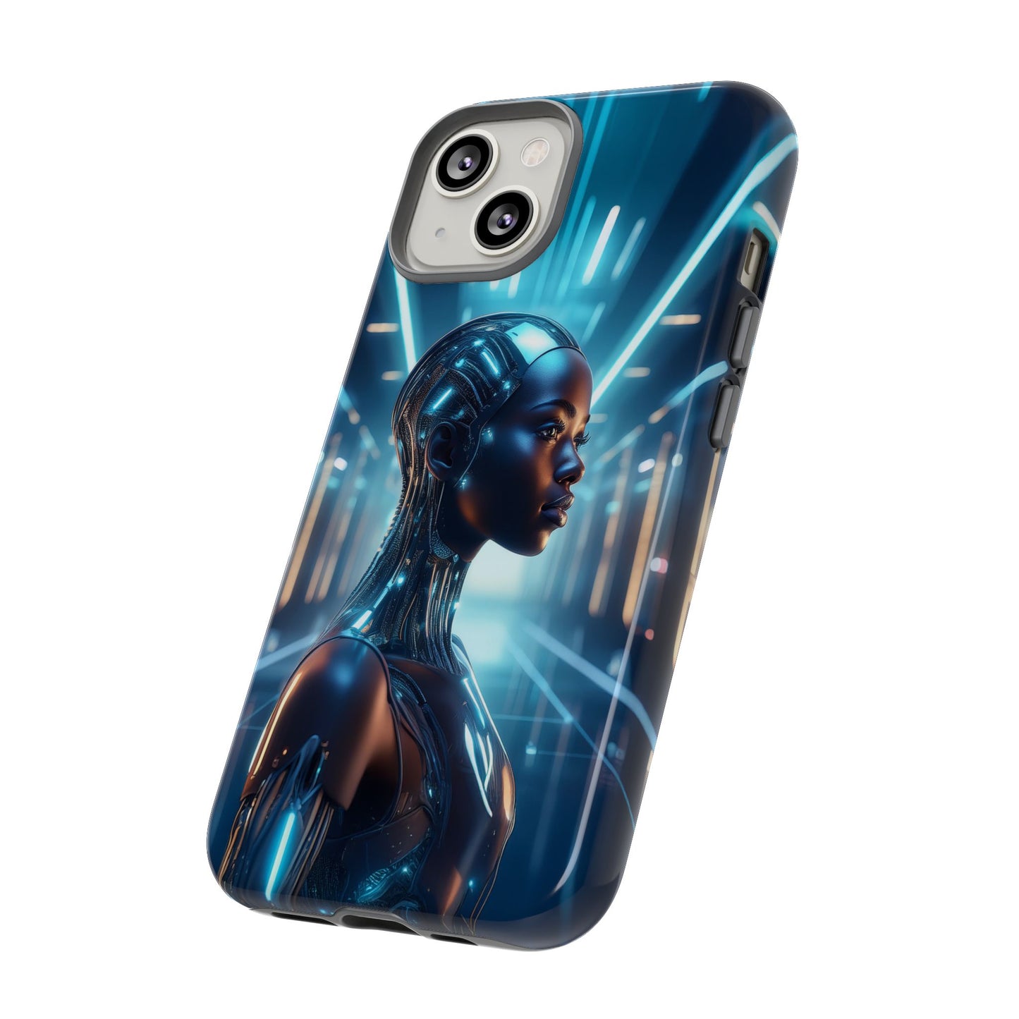 Futuristic Human Android Hybrid Cell Phone Case 003