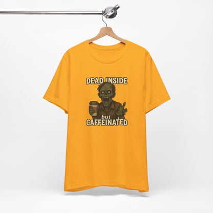 Dead Inside But Caffeinated Halloween Shirt – Funny Zombie Coffee Tee for Tired Souls