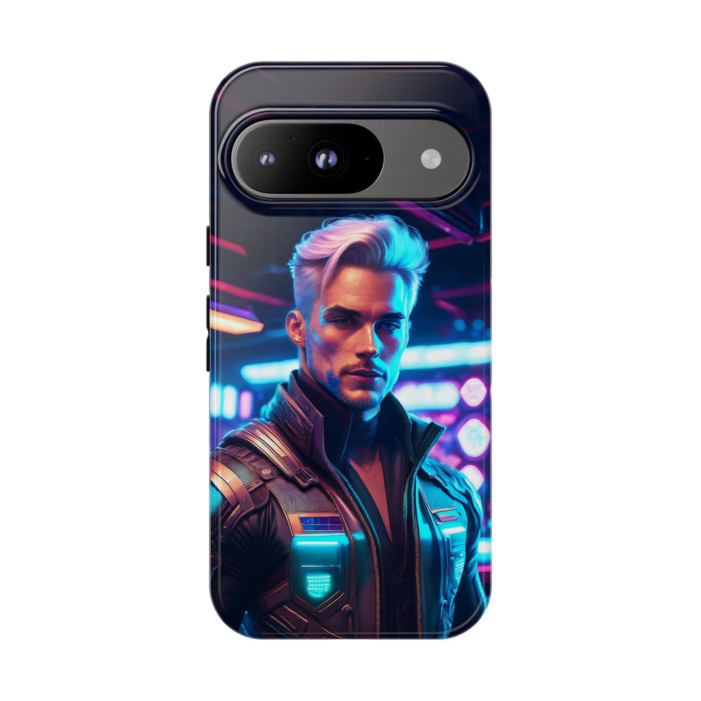 Futuristic Cyberpunk Male Cell Phone Case 008